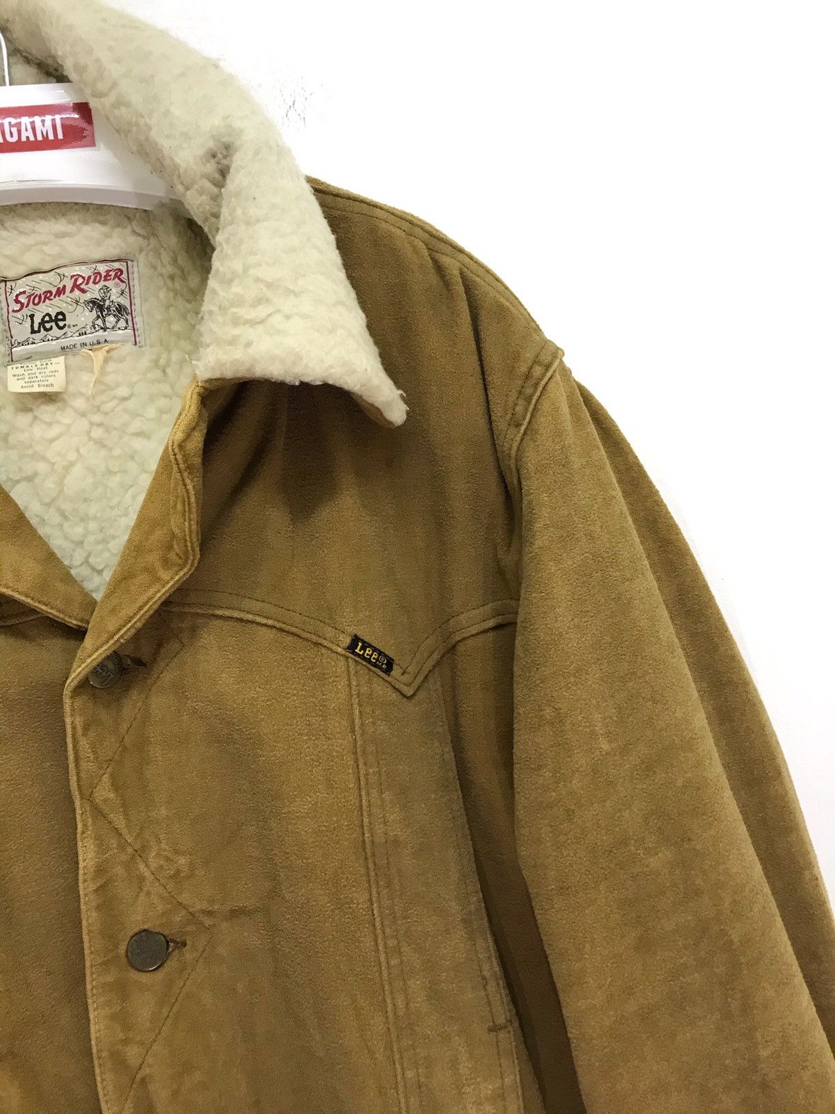 Lee Moleskin Vtg Rare 70s Lee Storm Rider Sherpa Jacket 6🟩0 Size US L / EU 52-54 / 3 - 3 Thumbnail