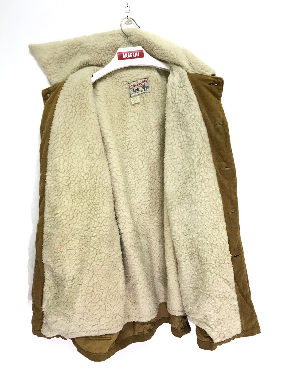 Lee Moleskin Vtg Rare 70s Lee Storm Rider Sherpa Jacket 6🟩0 Size US L / EU 52-54 / 3 - 5 Thumbnail