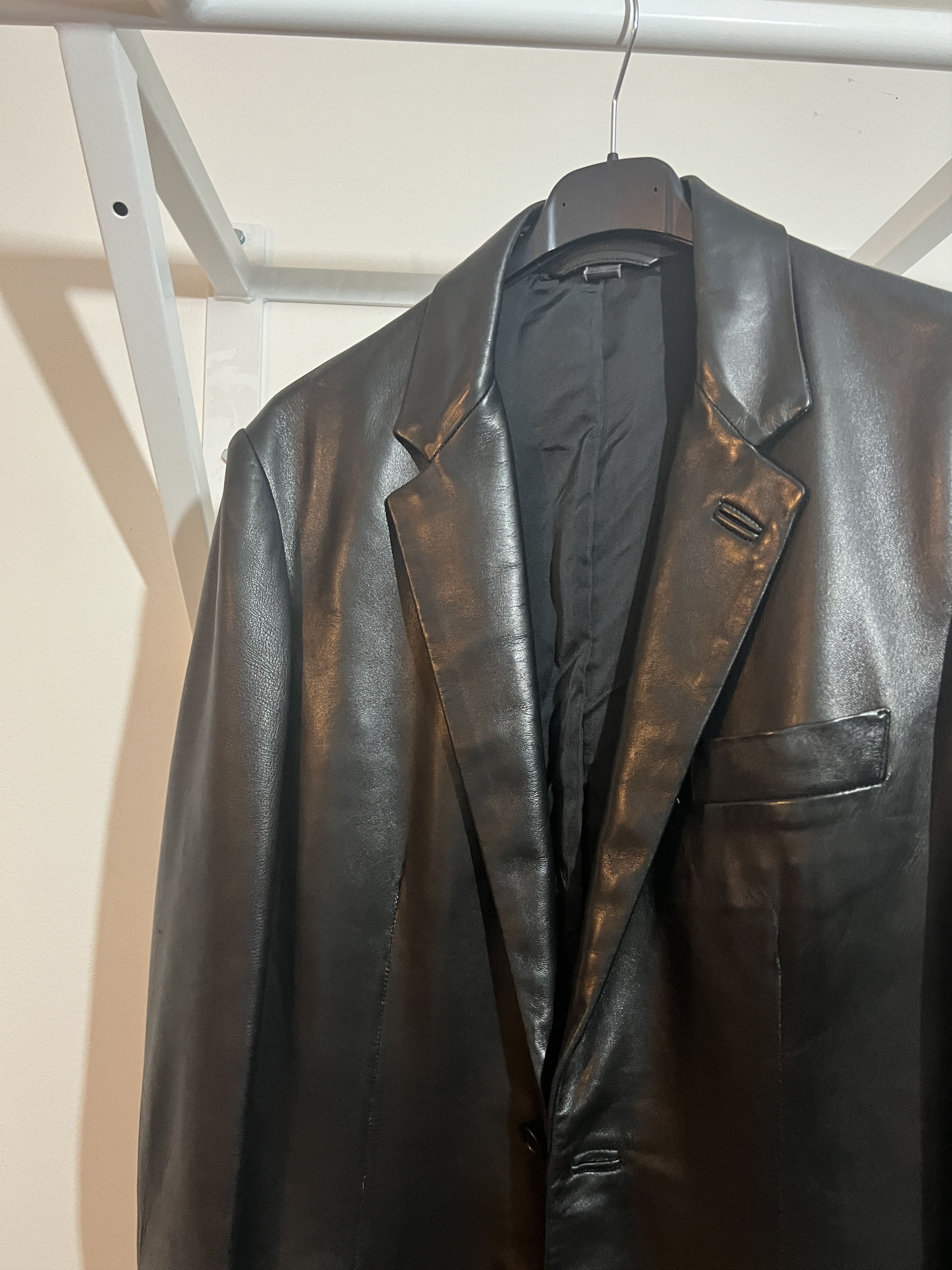 Helmut Lang 99/00 Calfskin Leather blazer Size US M / EU 48-50 / 2 - 4 Thumbnail
