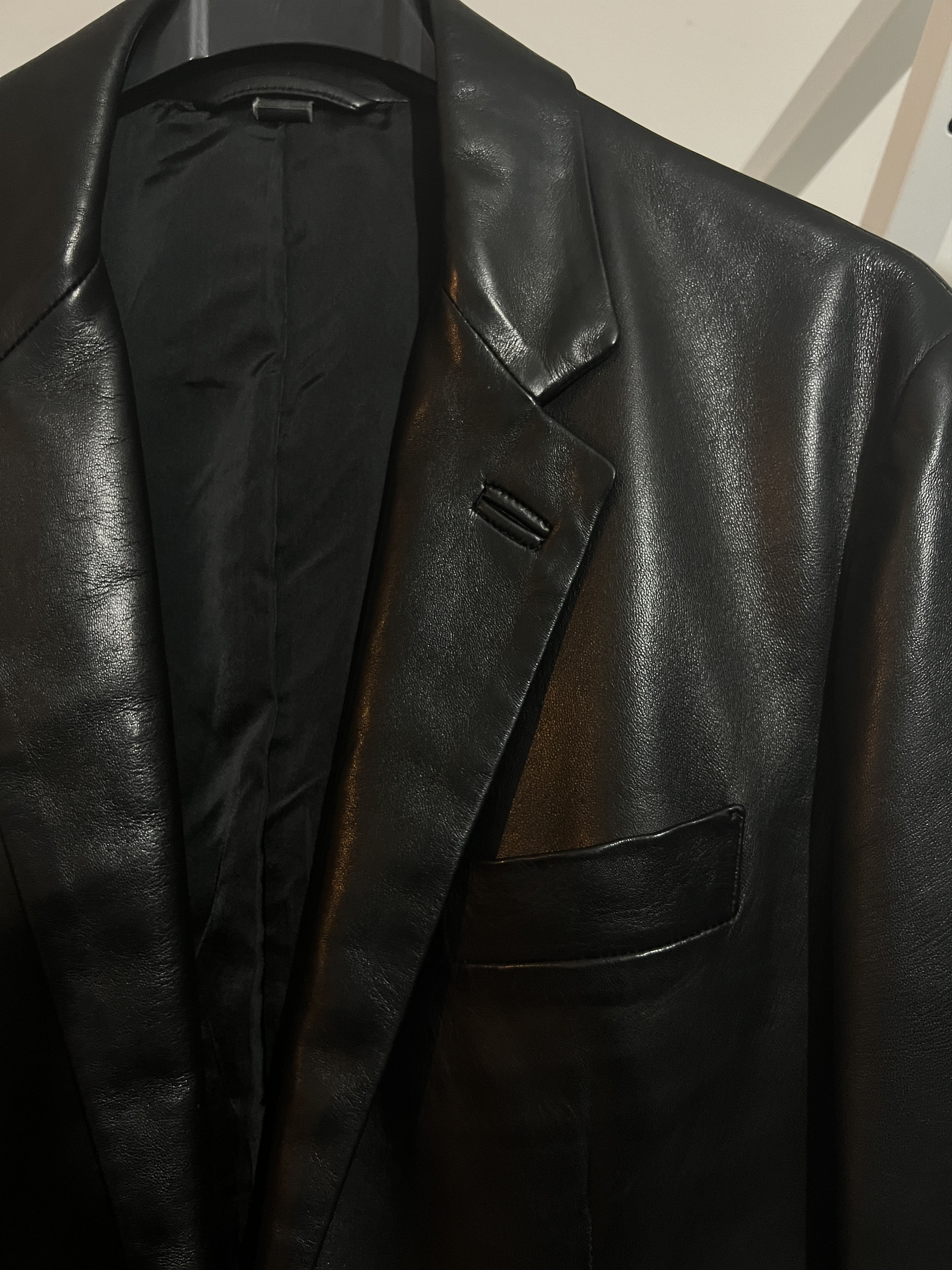 Helmut Lang 99/00 Calfskin Leather blazer Size US M / EU 48-50 / 2 - 3 Thumbnail