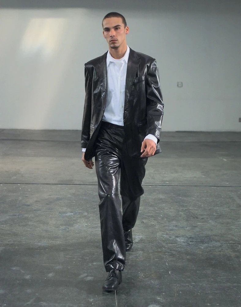 Helmut Lang 99/00 Calfskin Leather blazer Size US M / EU 48-50 / 2 - 11 Thumbnail