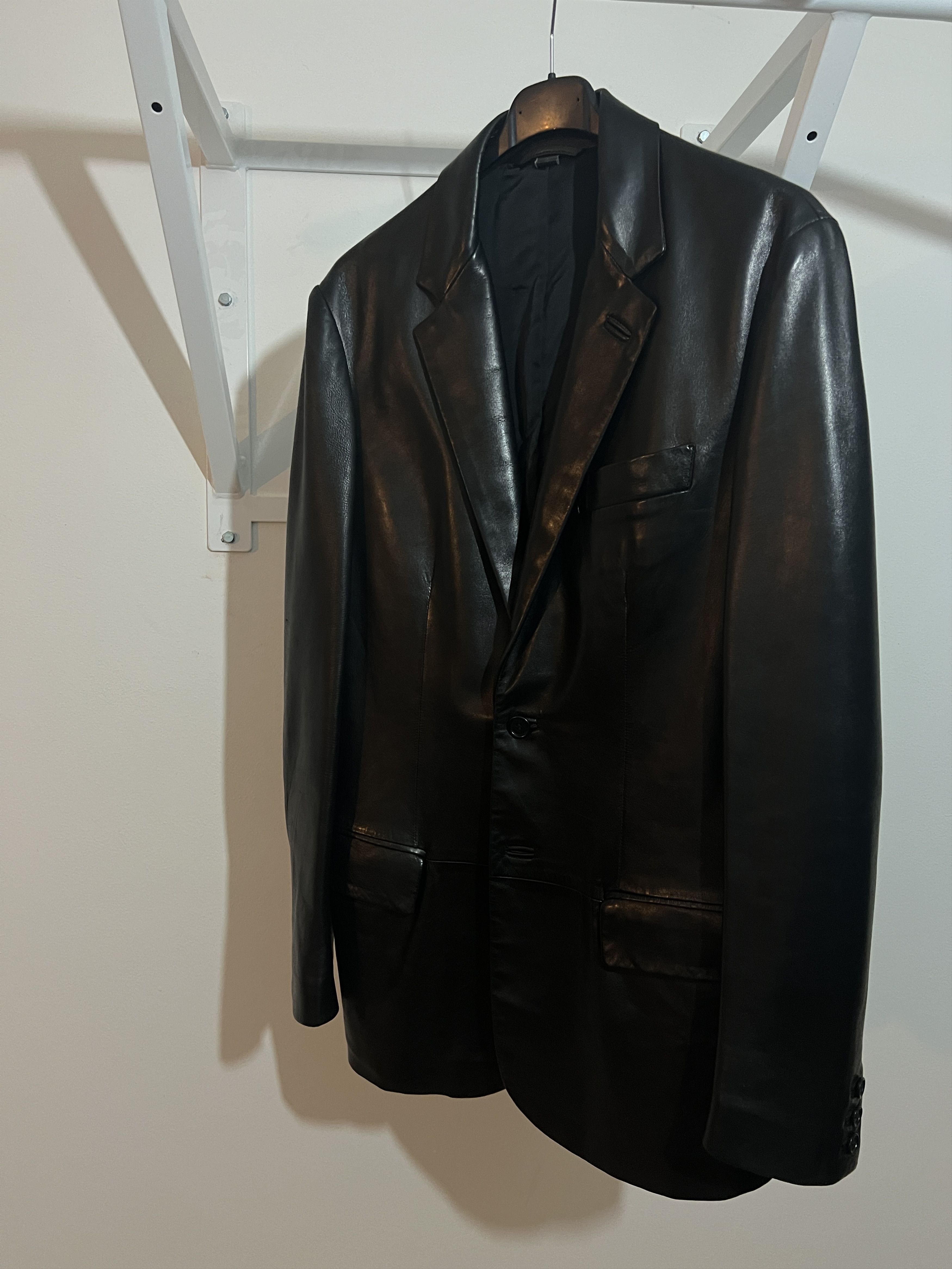 Helmut Lang 99/00 Calfskin Leather blazer Size US M / EU 48-50 / 2 - 10 Thumbnail