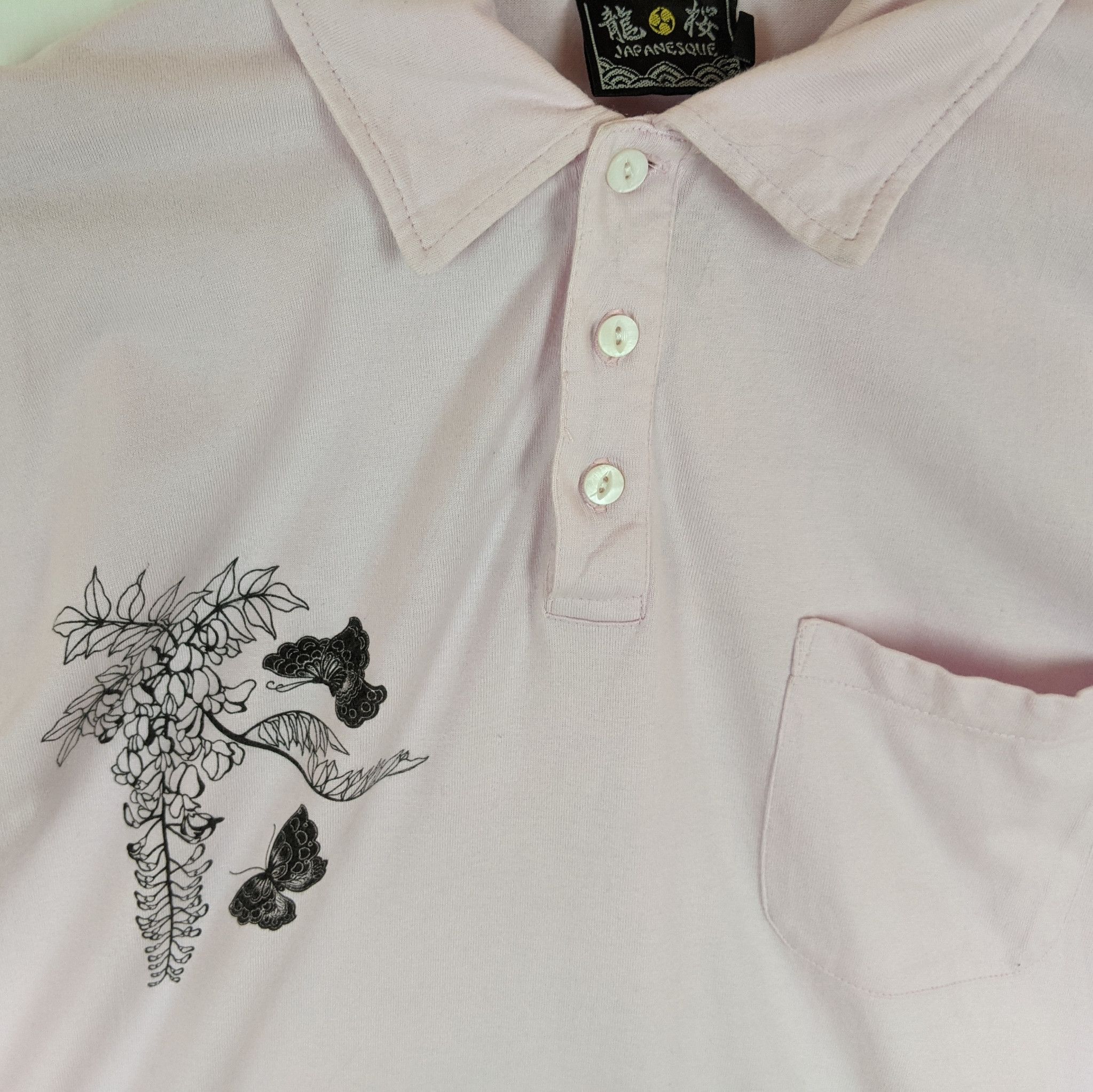 Japanese Brand Japanesque GEISHA Japan Samurai Ninja Polo Shirt Size US XL / EU 56 / 4 - 8 Thumbnail