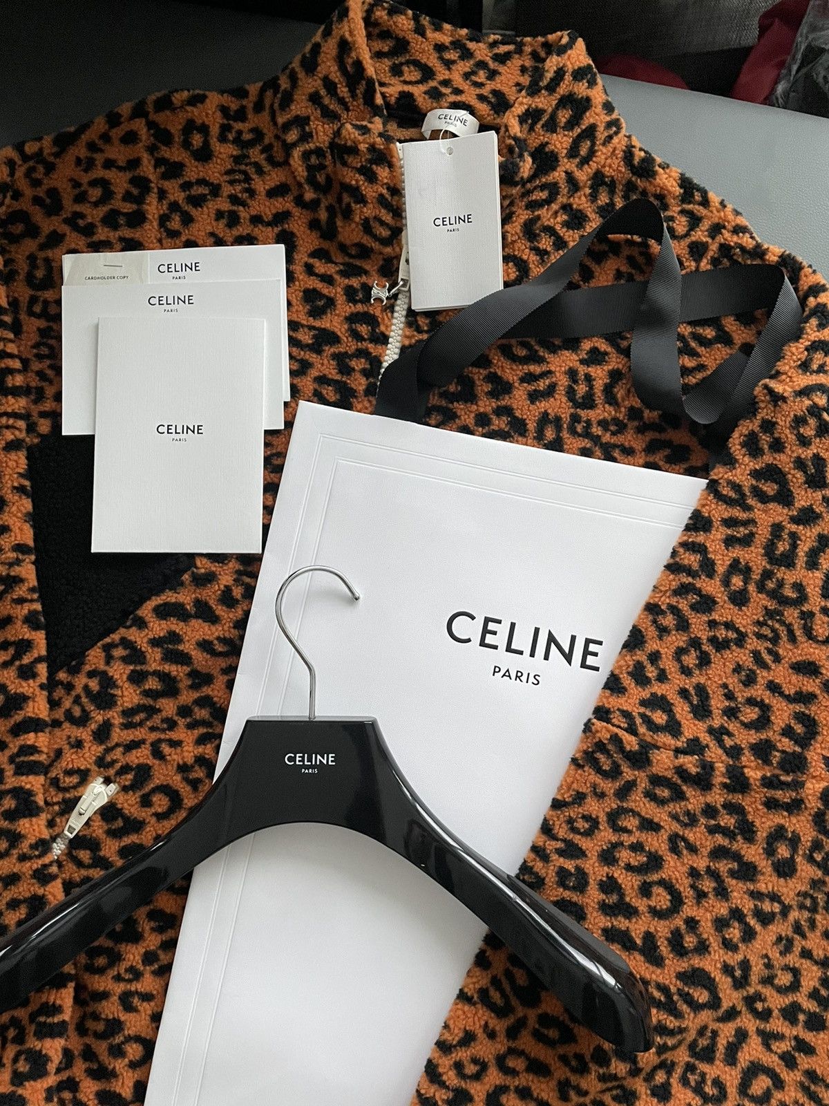 Celine × Hedi Slimane Dancing Kid By Hedi Slimane Celine Runway Leopard Jacket Size US XL / EU 56 / 4 - 23 Thumbnail