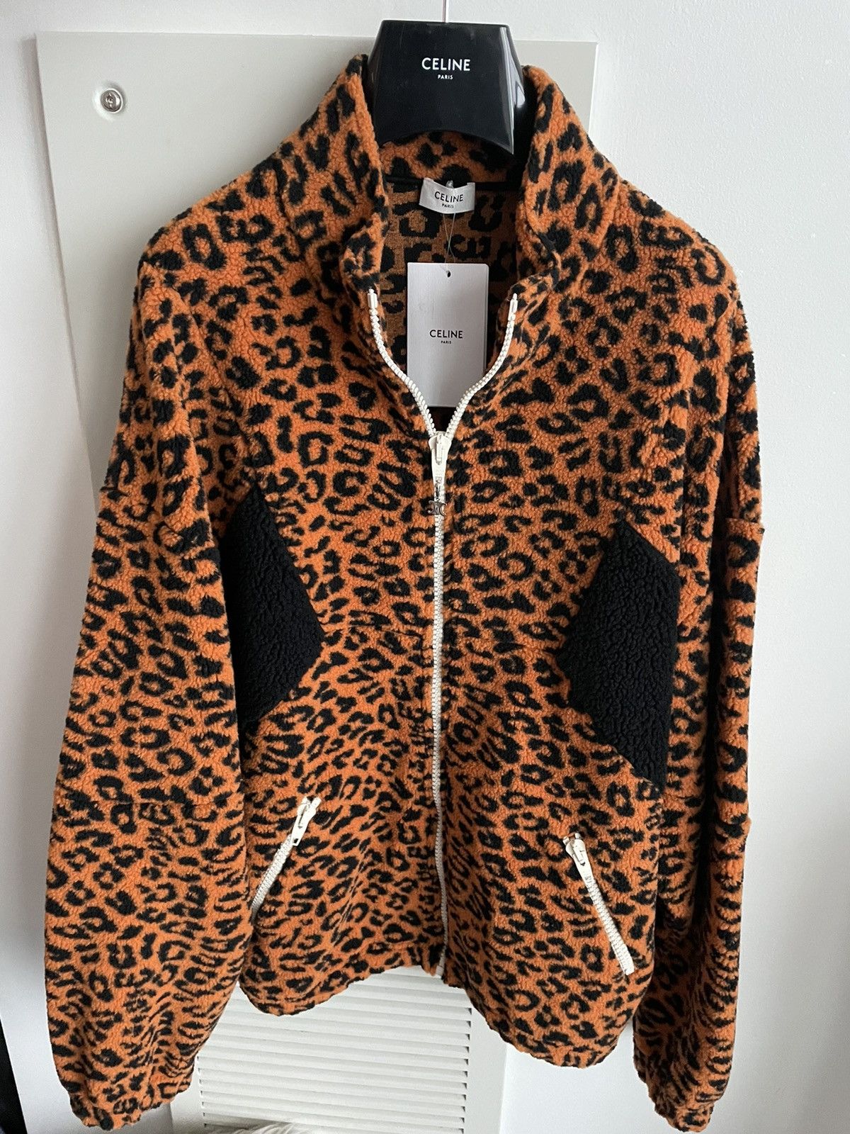 Celine × Hedi Slimane Super Runway Dancing Kid Celine Paris Leopard Jacket Size US L / EU 52-54 / 3 - 12 Thumbnail