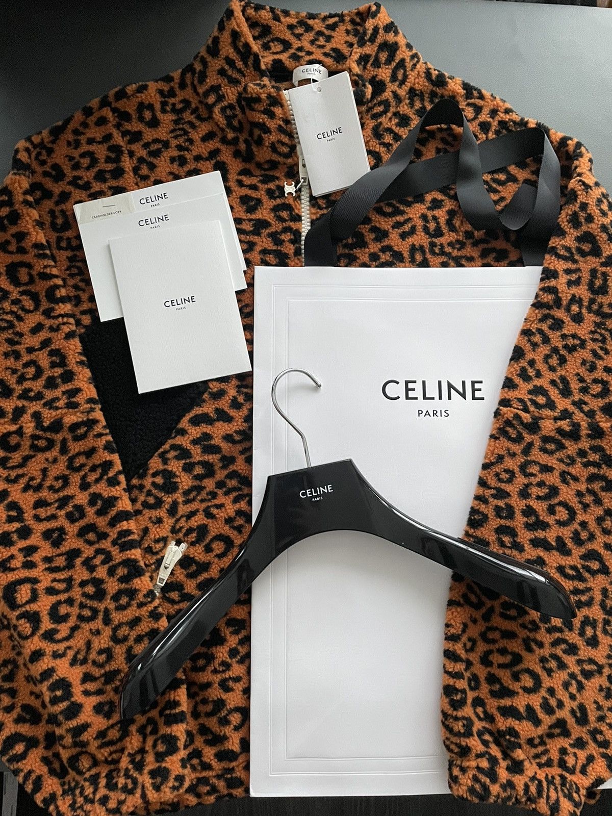 Celine × Hedi Slimane Super Runway Dancing Kid Celine Paris Leopard Jacket Size US L / EU 52-54 / 3 - 19 Thumbnail