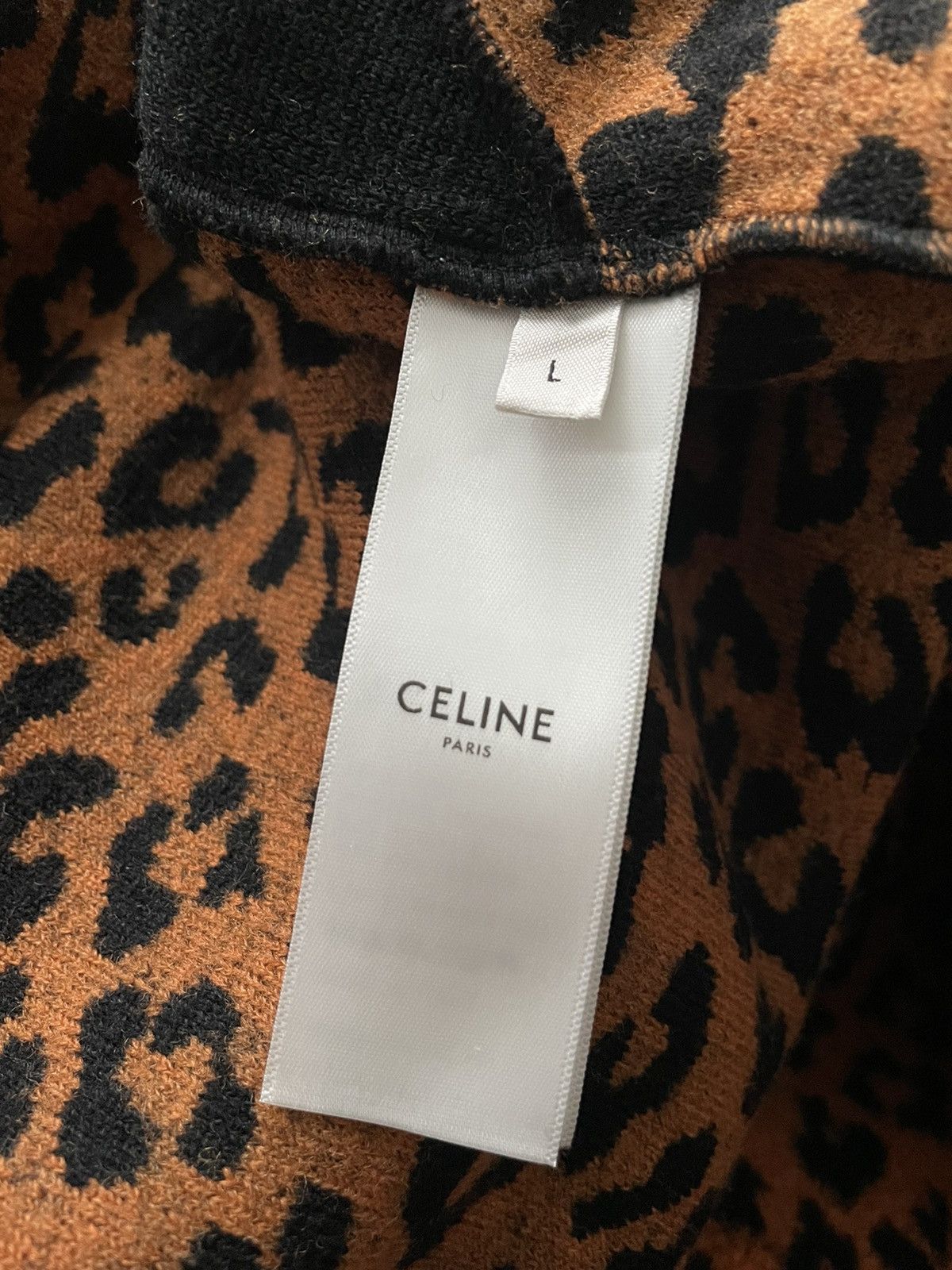 Celine × Hedi Slimane Super Runway Dancing Kid Celine Paris Leopard Jacket Size US L / EU 52-54 / 3 - 7 Thumbnail