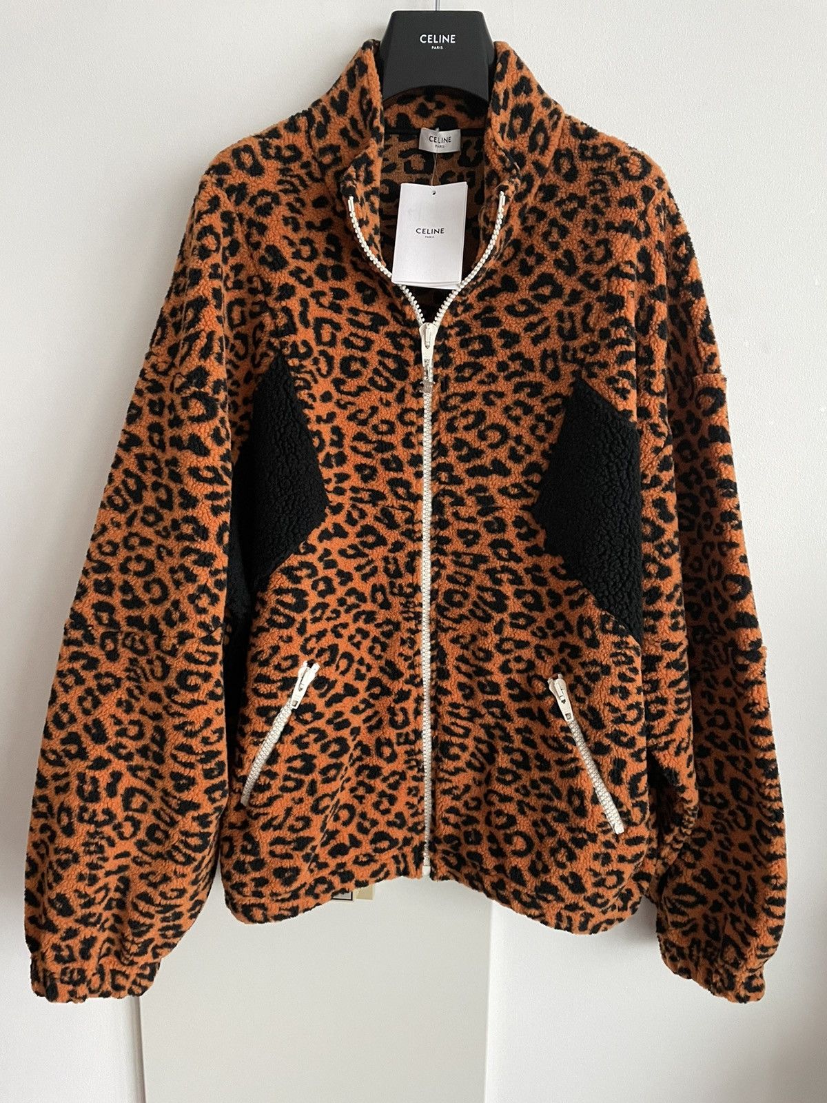 Celine × Hedi Slimane Super Runway Dancing Kid Celine Paris Leopard Jacket Size US L / EU 52-54 / 3 - 2 Thumbnail