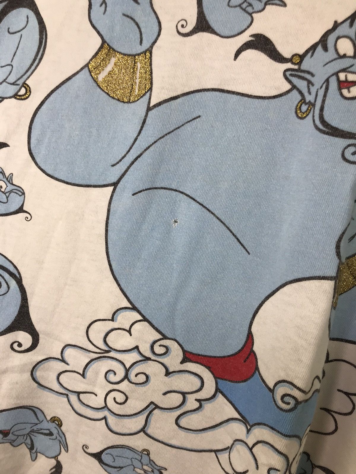Disney × Vintage Vintage Disney Aladdin Genie All Over Print 90s Tee Rare Size US XS / EU 42 / 0 - 2 Thumbnail