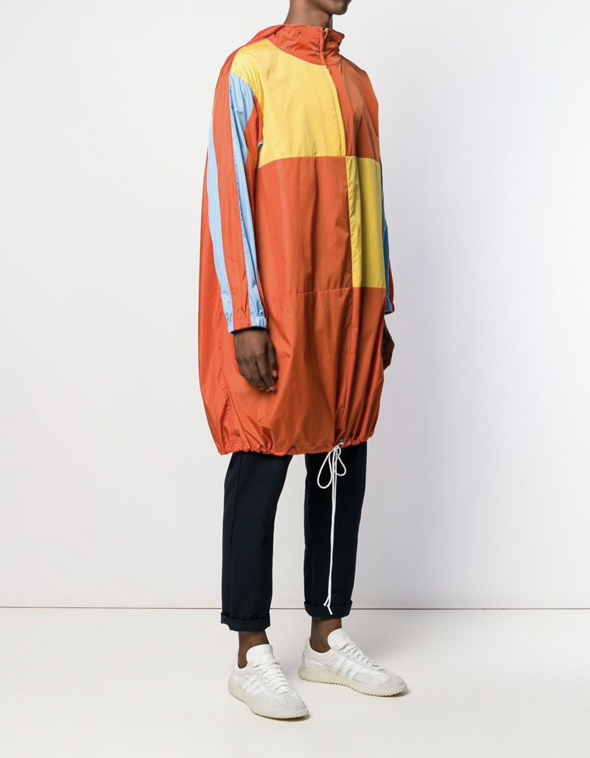 Comme des Garcons Comme des Garçons Extra Long Color Block Raincoat in S/M Size US S / EU 44-46 / 1 - 4 Thumbnail