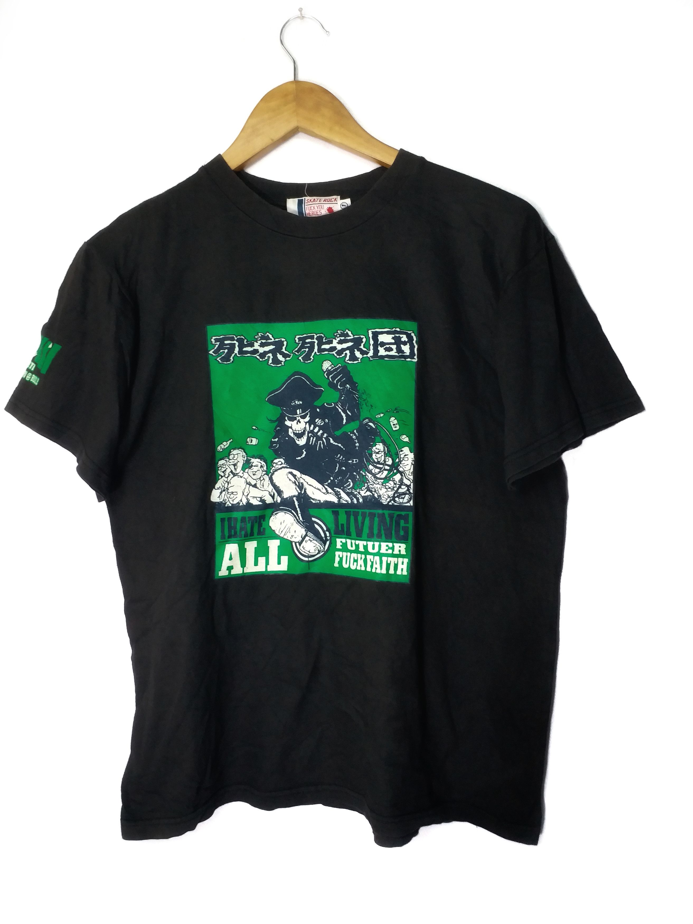 Japanese Brand 🚀LAST CALL ❌Anti Fashion Skate Rock Fuck You Heroes Size M Size US M / EU 48-50 / 2 - 1 Thumbnail