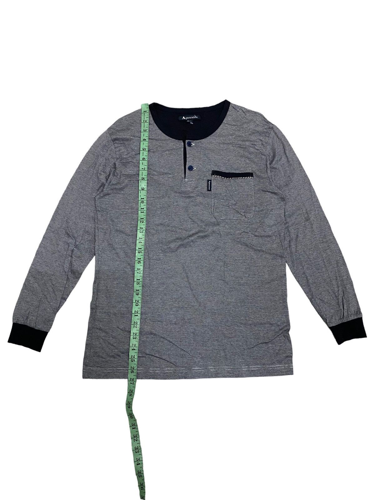 Aquascutum × Japanese Brand × Vintage Offer‼️Vintage Aquascutum Single Pocket Longsleeve Tee Size US S / EU 44-46 / 1 - 8 Thumbnail