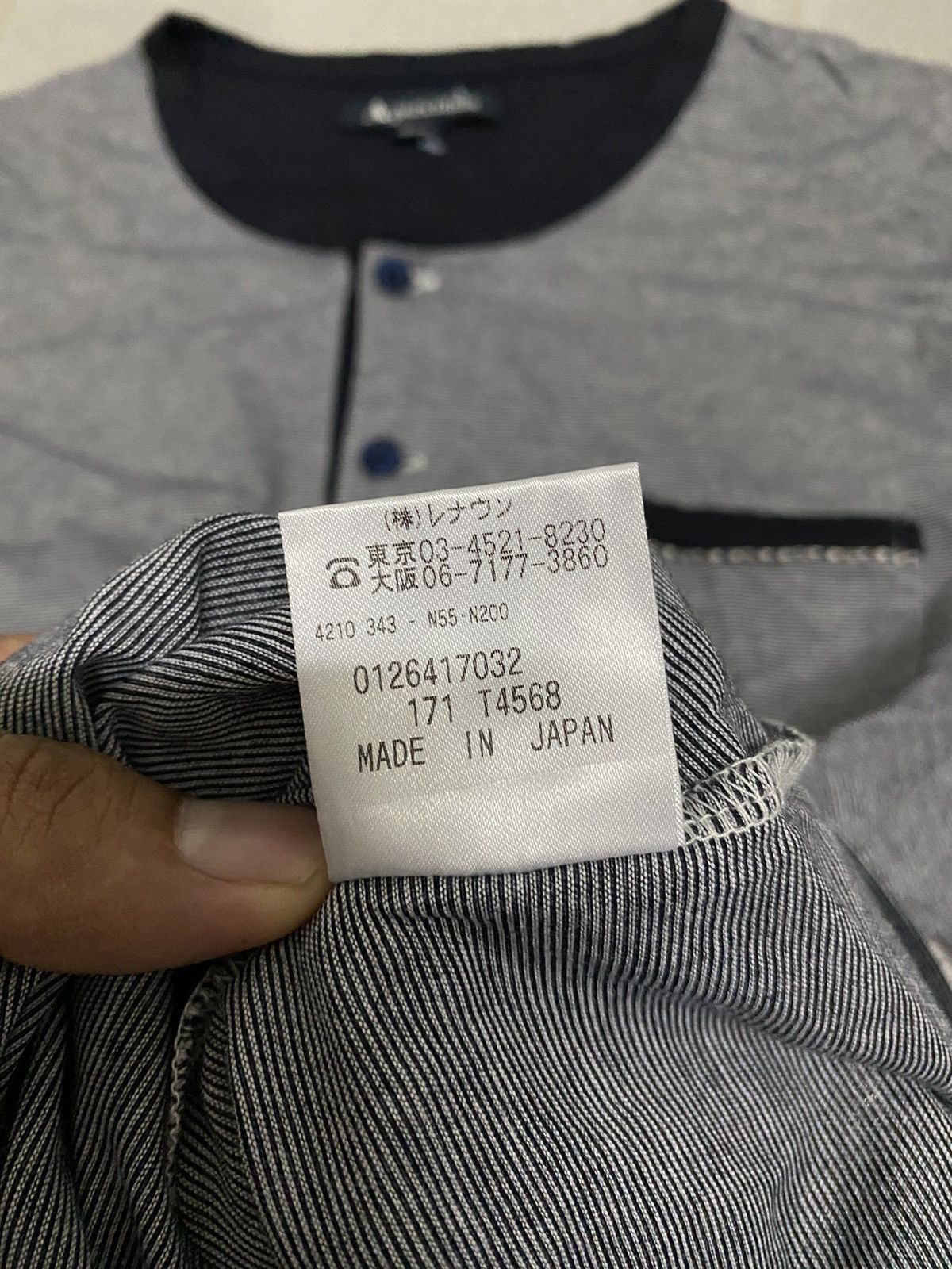 Aquascutum × Japanese Brand × Vintage Offer‼️Vintage Aquascutum Single Pocket Longsleeve Tee Size US S / EU 44-46 / 1 - 6 Thumbnail