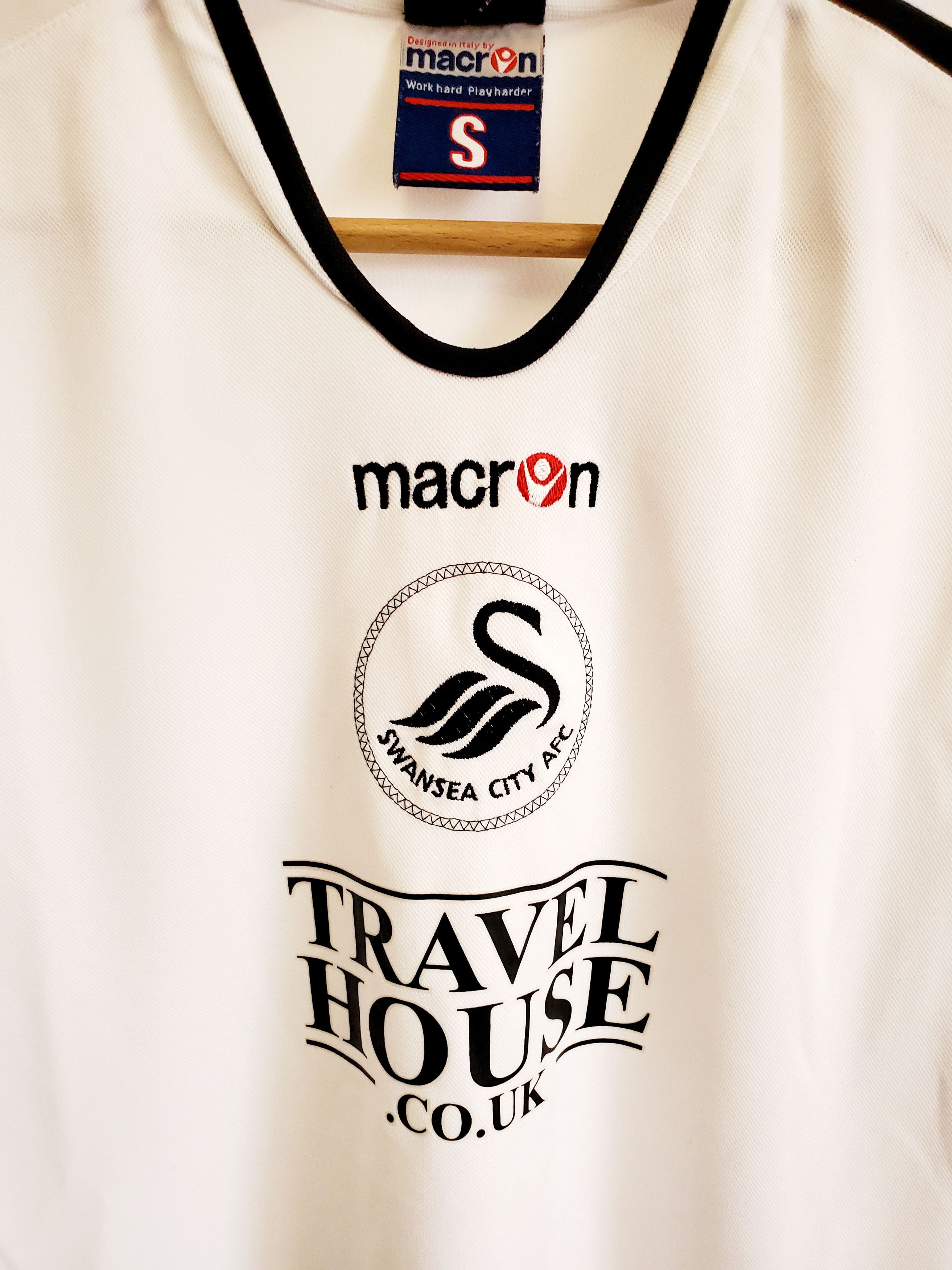 Macron Swansea City Away Football Shirt 2006 - 2007 Soccer Jersey Size US S / EU 44-46 / 1 - 2 Thumbnail