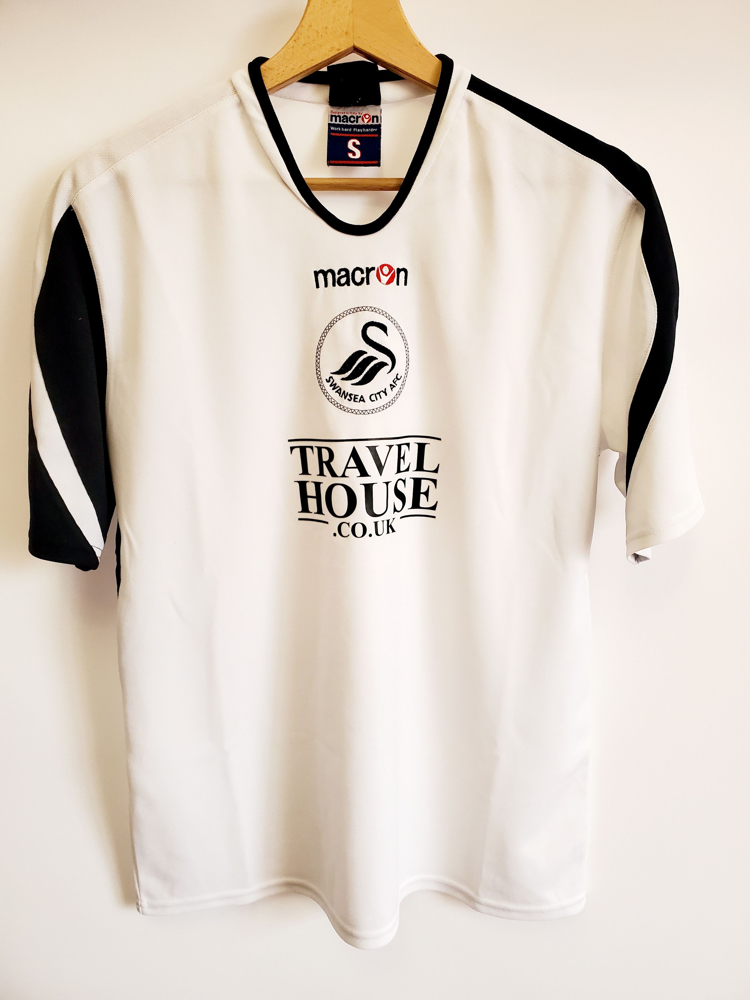 Macron Swansea City Away Football Shirt 2006 - 2007 Soccer Jersey Size US S / EU 44-46 / 1 - 1 Thumbnail