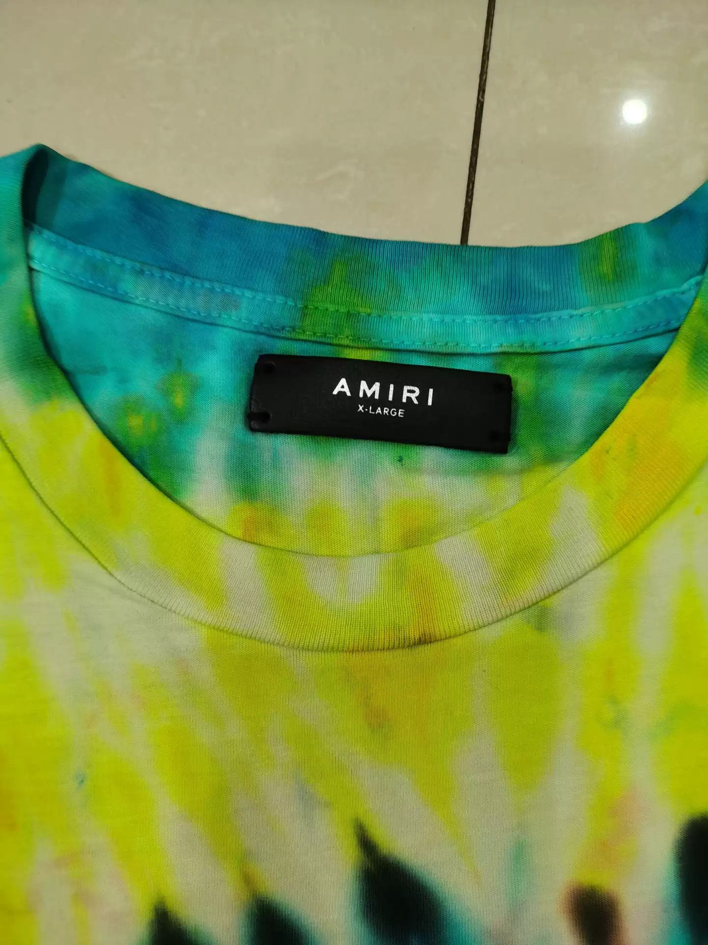 Amiri AMIRI Tie Dye Logo Tee Size US XL / EU 56 / 4 - 2 Thumbnail