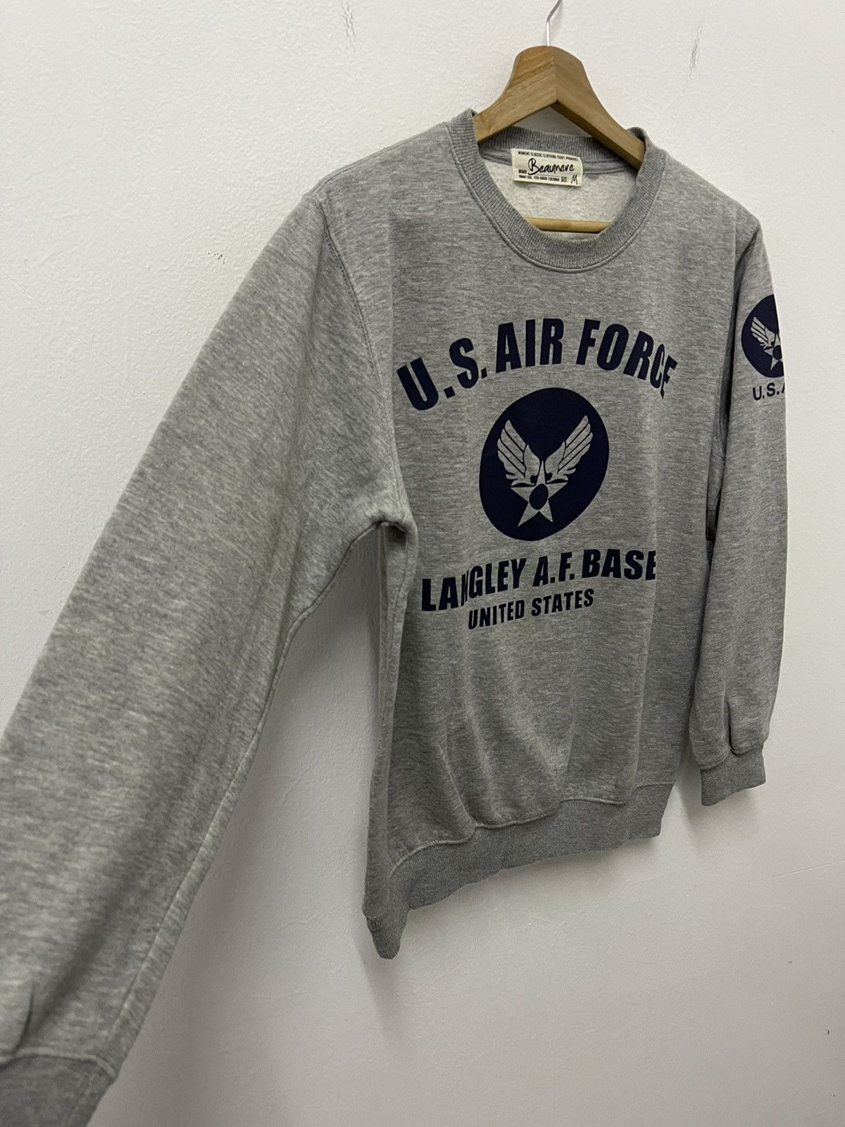 Japanese Brand × Vintage Vintage Beaumere X Us Air Force Big Logo Sweatshirt Size US S / EU 44-46 / 1 - 2 Thumbnail