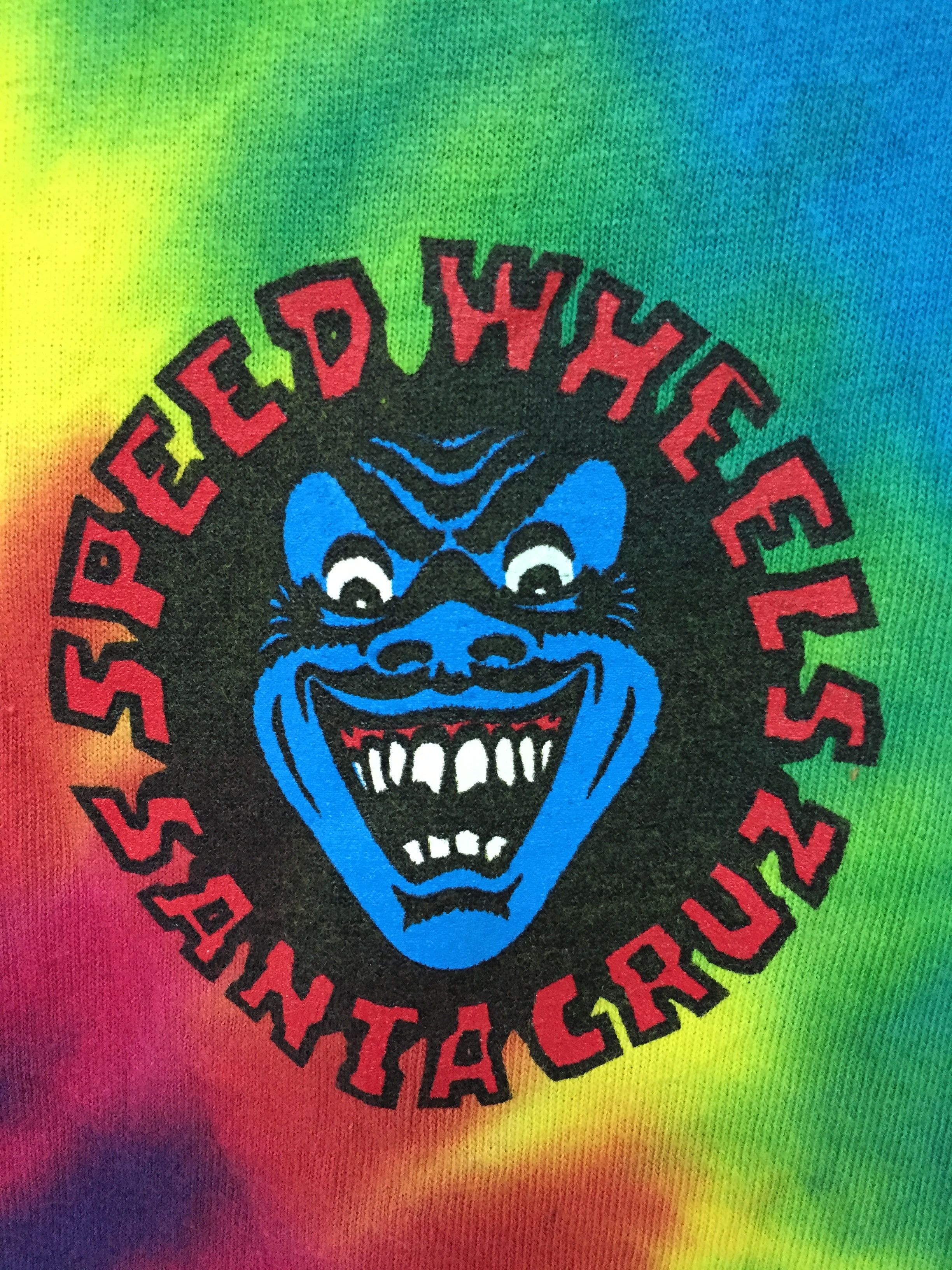 Santa Cruz Skateboards 1990s Santa Cruz Speed wheels Tie dye hand Screaming tee Size US S / EU 44-46 / 1 - 4 Thumbnail