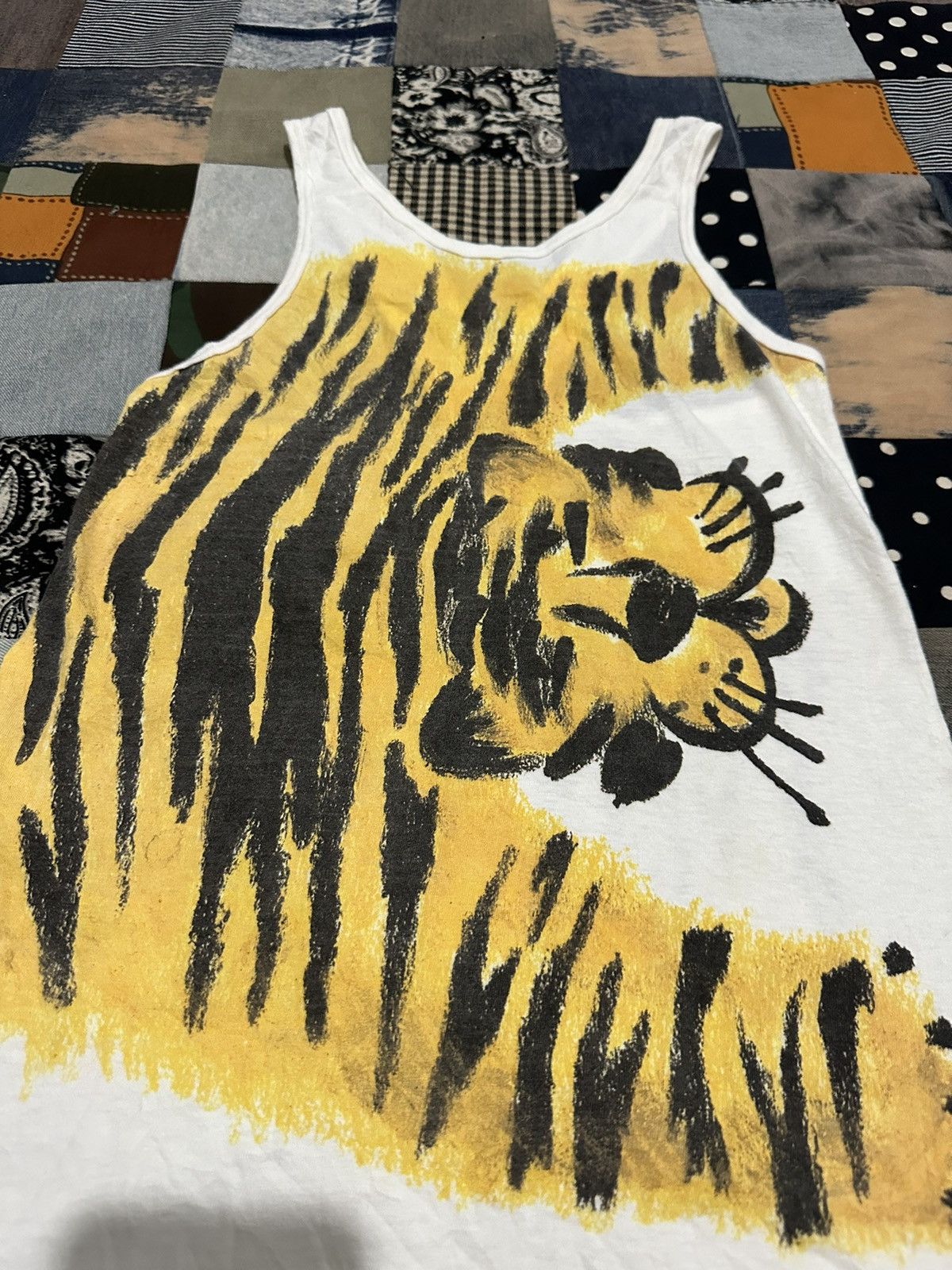 Issey Miyake Rare Vintage Issey Miyake Tiger Art Sleeveless Size S / US 4 / IT 40 - 7 Thumbnail