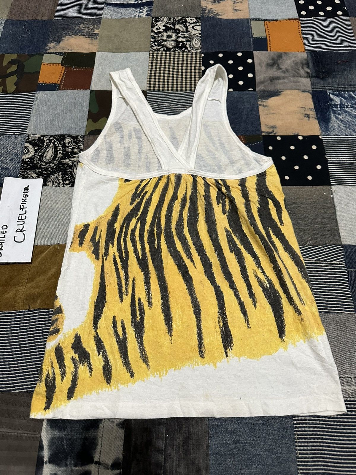 Issey Miyake Rare Vintage Issey Miyake Tiger Art Sleeveless Size S / US 4 / IT 40 - 10 Thumbnail