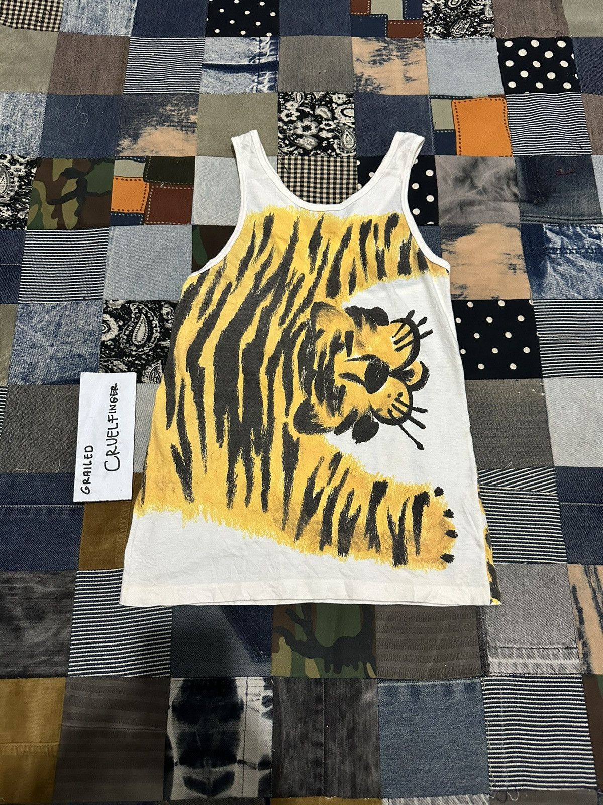 Issey Miyake Rare Vintage Issey Miyake Tiger Art Sleeveless Size S / US 4 / IT 40 - 6 Thumbnail