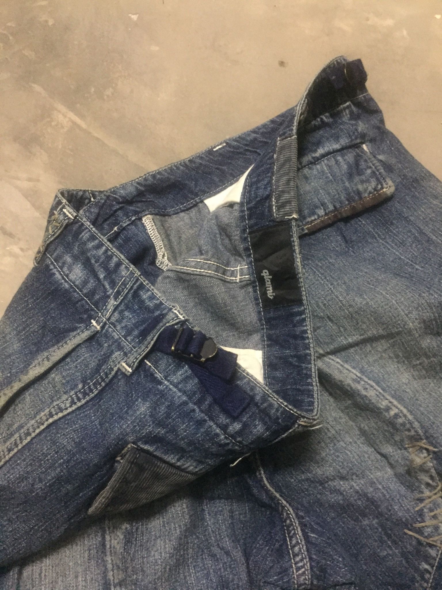 Japanese Brand Tender Japan Jeans Design Pocket Size US 35 - 12 Thumbnail