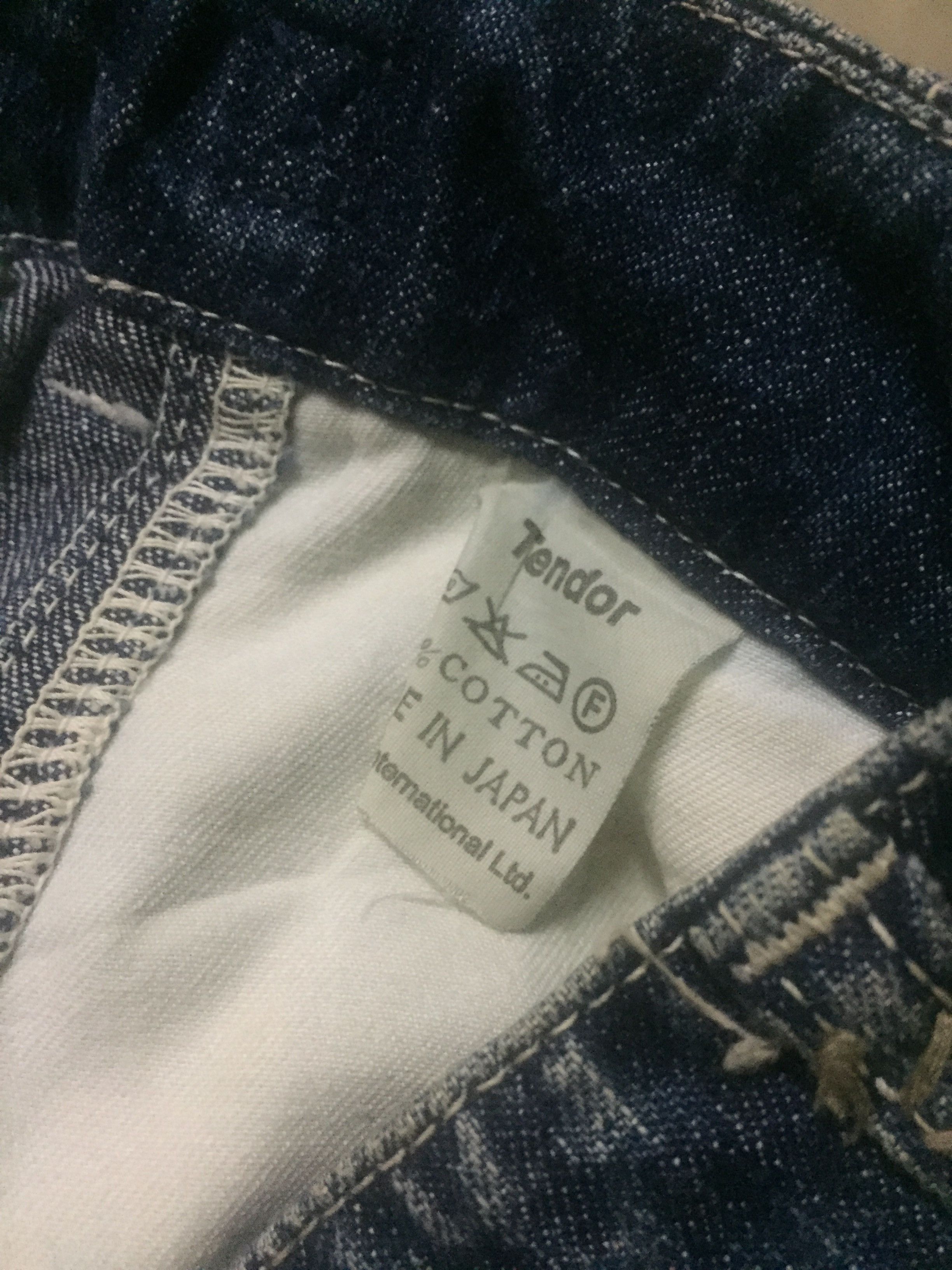 Japanese Brand Tender Japan Jeans Design Pocket Size US 35 - 14 Thumbnail