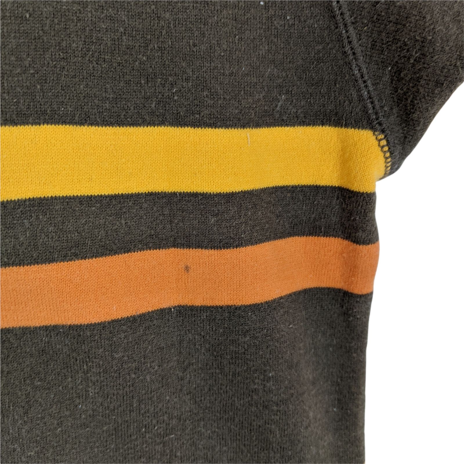 Japanese Brand 90's QUARTER BACK Van Jac Striped Winter Warm T-Shirt Size US M / EU 48-50 / 2 - 8 Thumbnail