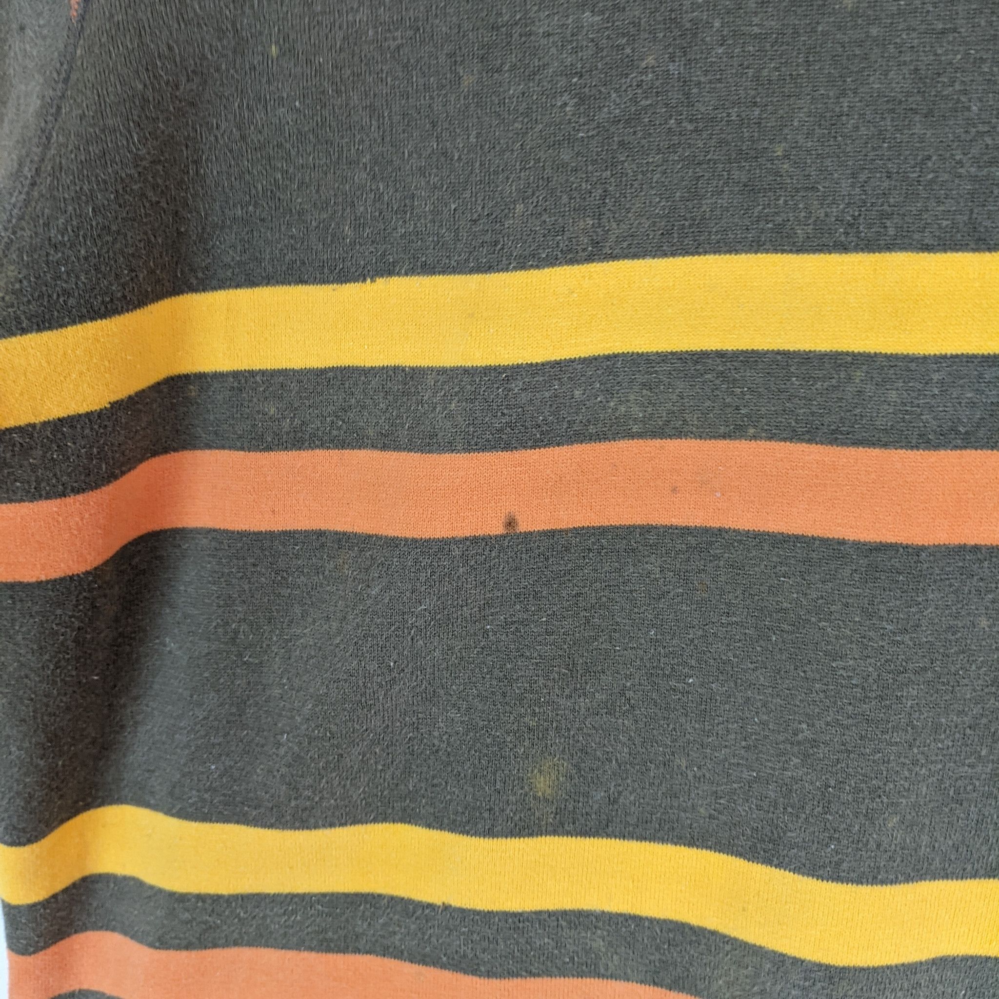 Japanese Brand 90's QUARTER BACK Van Jac Striped Winter Warm T-Shirt Size US M / EU 48-50 / 2 - 9 Thumbnail