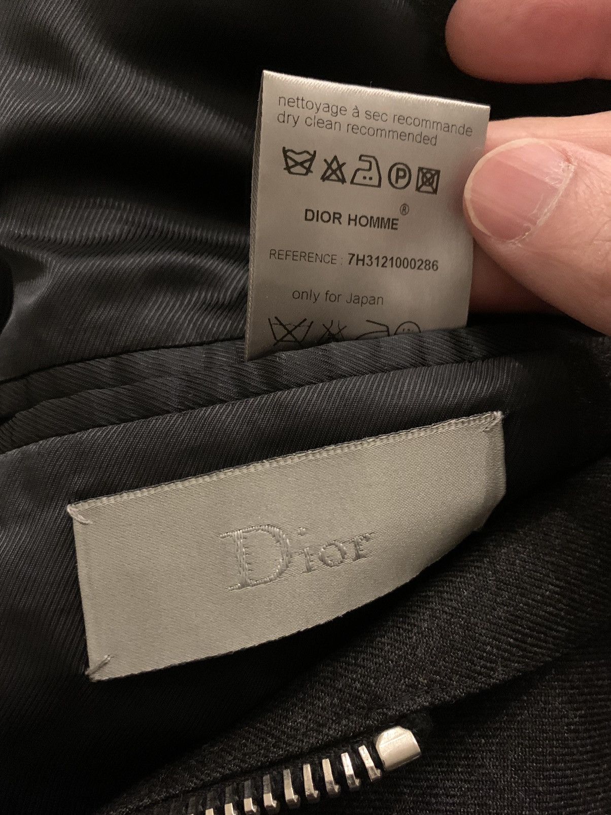 Dior × Hedi Slimane Dior Homme Zip Blazer Size 38R - 10 Thumbnail