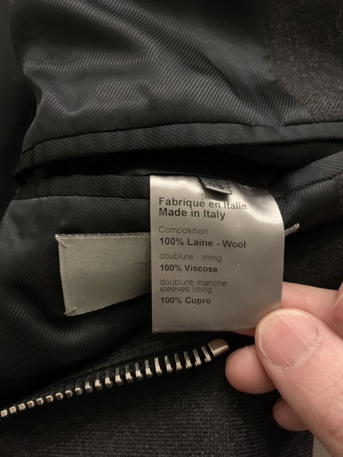 Dior × Hedi Slimane Dior Homme Zip Blazer Size 38R - 9 Thumbnail