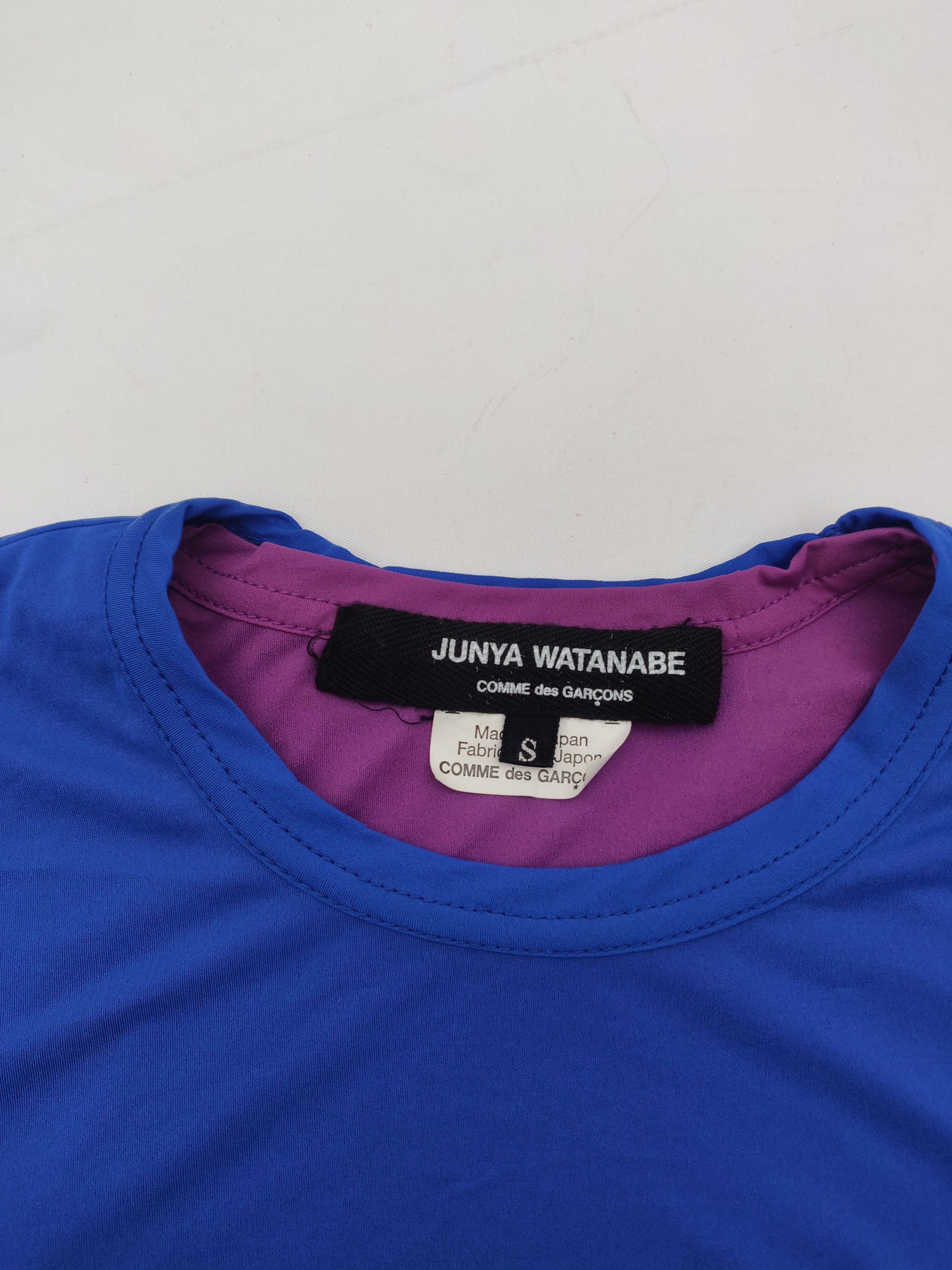 Comme des Garcons ⚡️QUICK SALE⚡️Junya Watanabe CDG Double Blue Purple Tshirt Size US XS / EU 42 / 0 - 2 Thumbnail