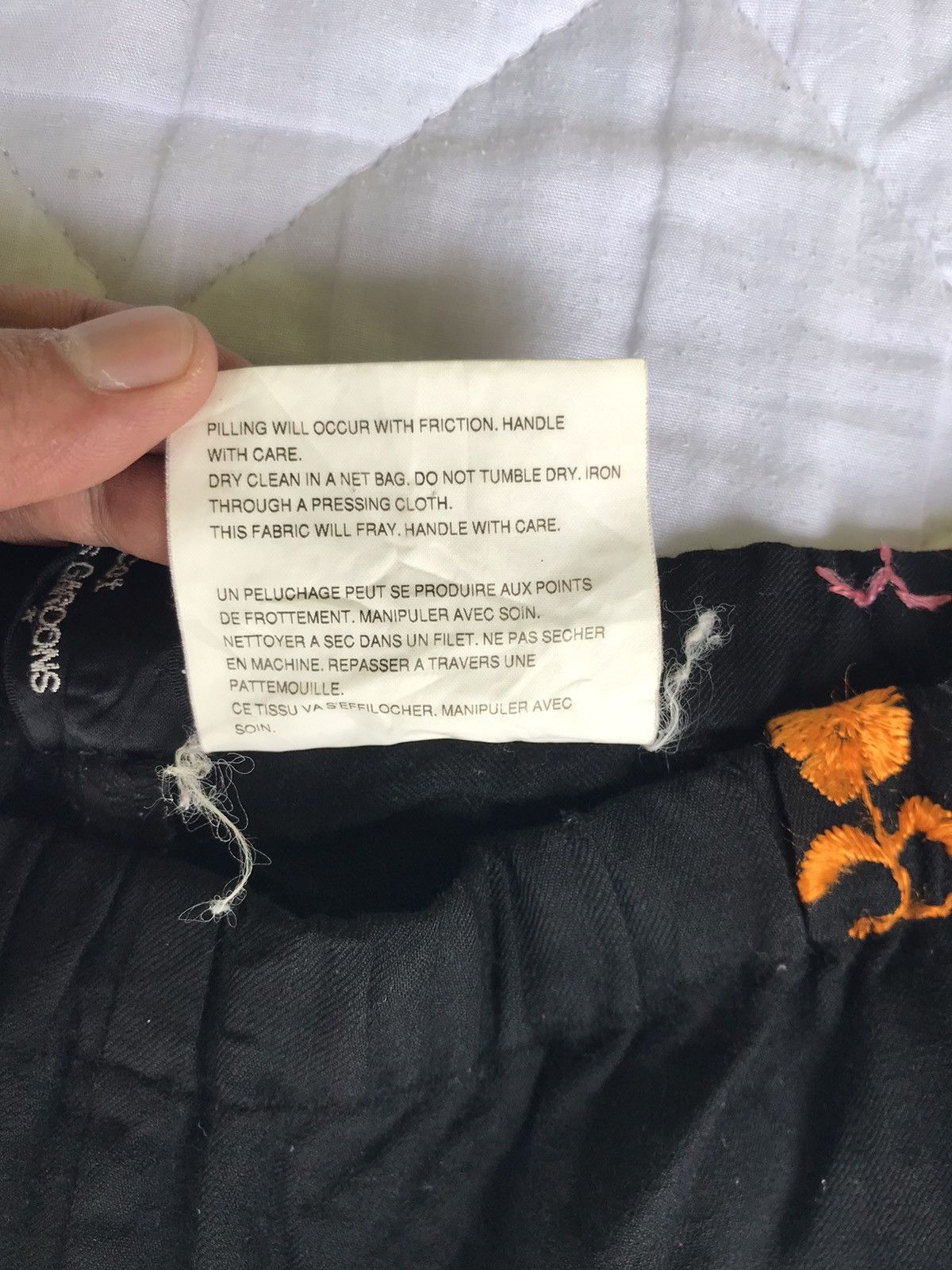 Comme des Garcons Tricot Comme des Garçons Floral Flower Pants Size 28" / US 6 / IT 42 - 14 Thumbnail