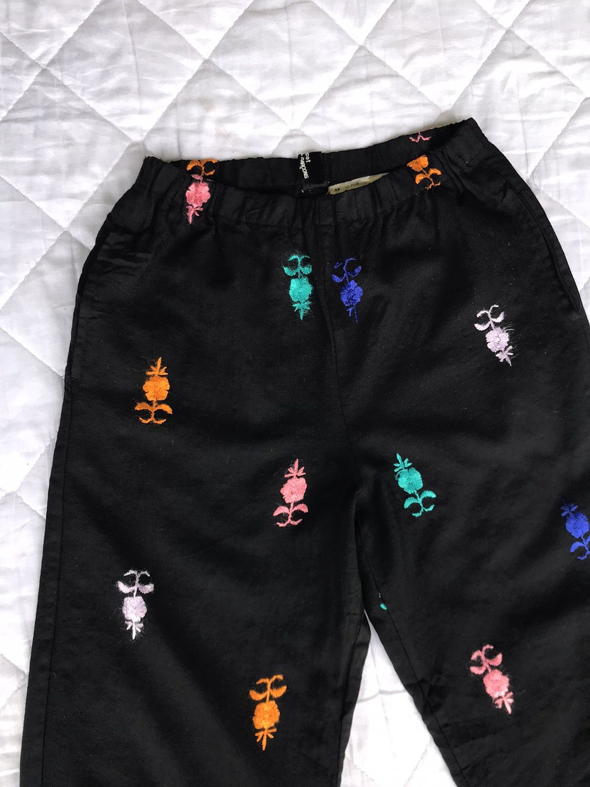 Comme des Garcons Tricot Comme des Garçons Floral Flower Pants Size 28" / US 6 / IT 42 - 4 Thumbnail