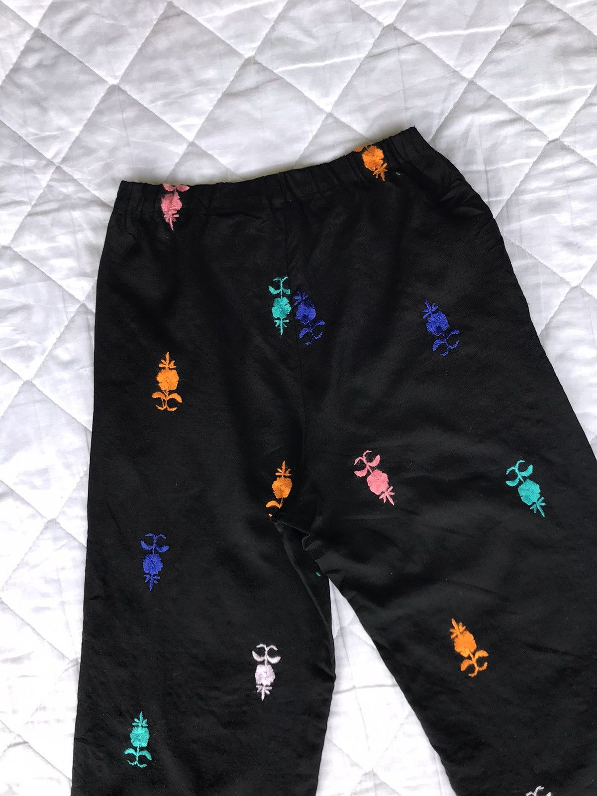 Comme des Garcons Tricot Comme des Garçons Floral Flower Pants Size 28" / US 6 / IT 42 - 18 Thumbnail