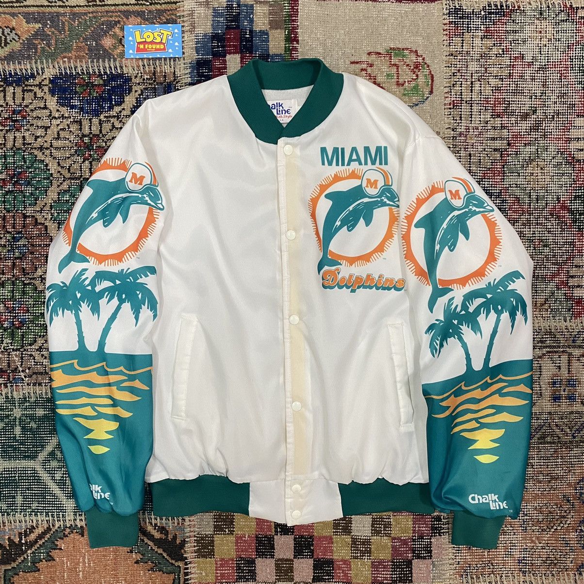 Chalk Line × Vintage ‘90s Vintage Miami Dolphins Chalkline Fanimation Jacket Size US L / EU 52-54 / 3 - 2 Thumbnail