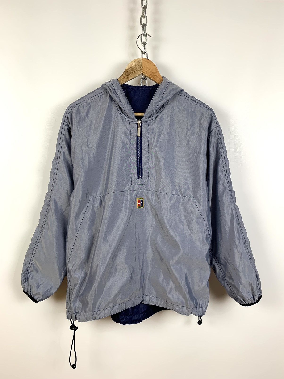 Nike 90s Vintage Nike Tennis Court Reversible Light Hoodie Jacket Size US S / EU 44-46 / 1 - 3 Thumbnail