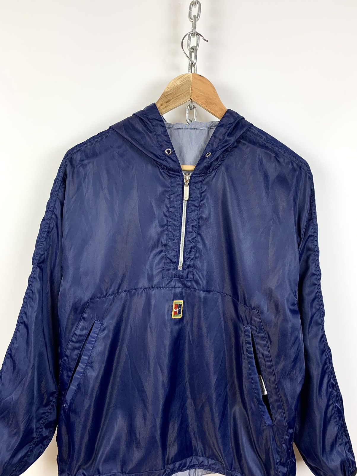 Nike 90s Vintage Nike Tennis Court Reversible Light Hoodie Jacket Size US S / EU 44-46 / 1 - 4 Thumbnail