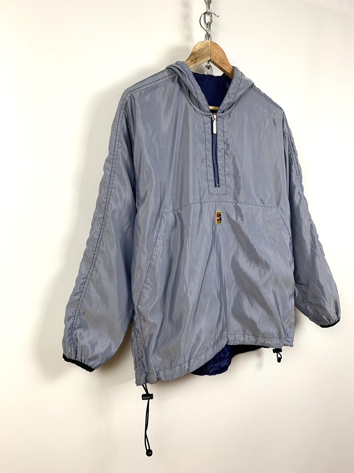 Nike 90s Vintage Nike Tennis Court Reversible Light Hoodie Jacket Size US S / EU 44-46 / 1 - 12 Thumbnail