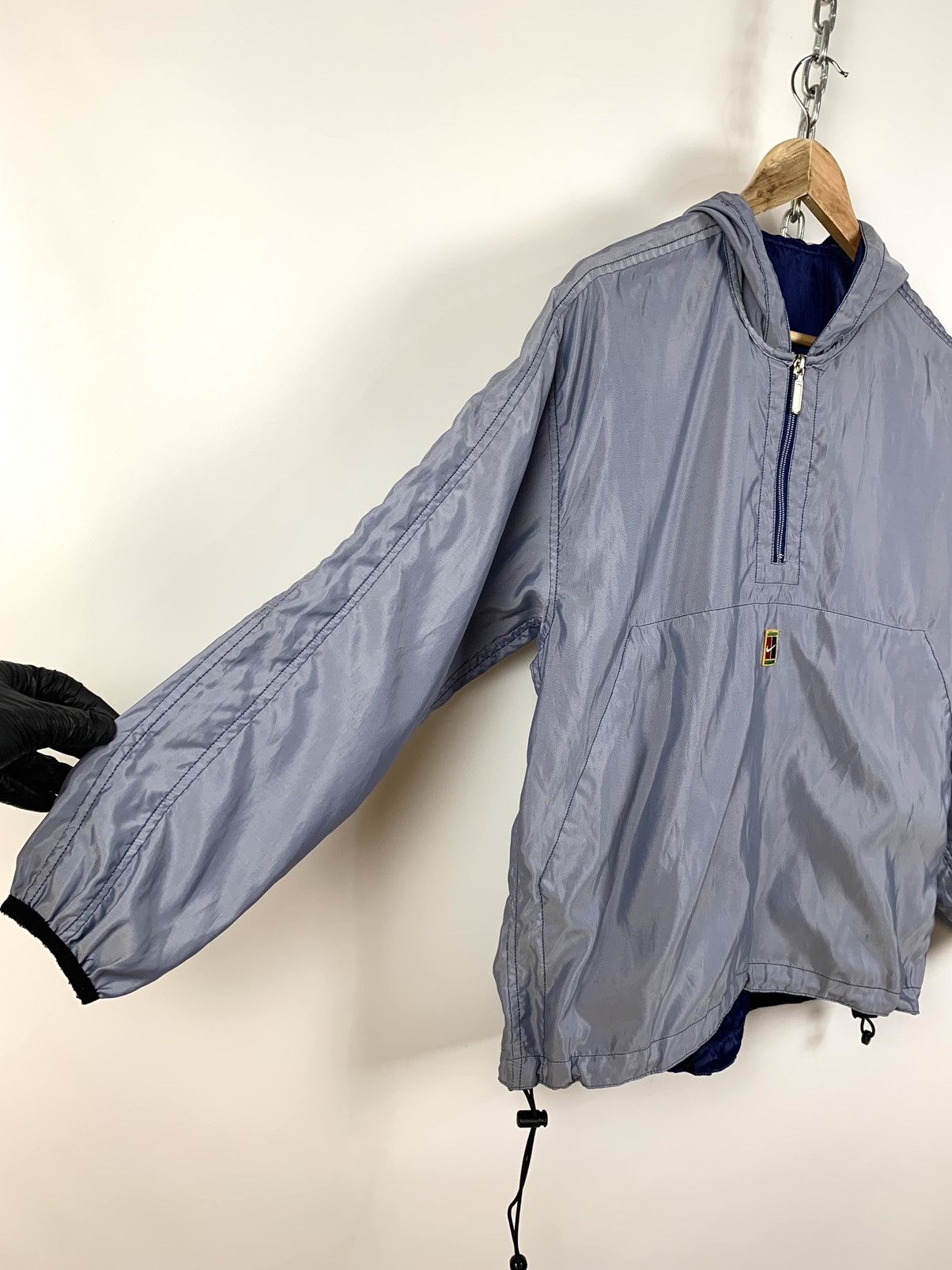 Nike 90s Vintage Nike Tennis Court Reversible Light Hoodie Jacket Size US S / EU 44-46 / 1 - 13 Thumbnail