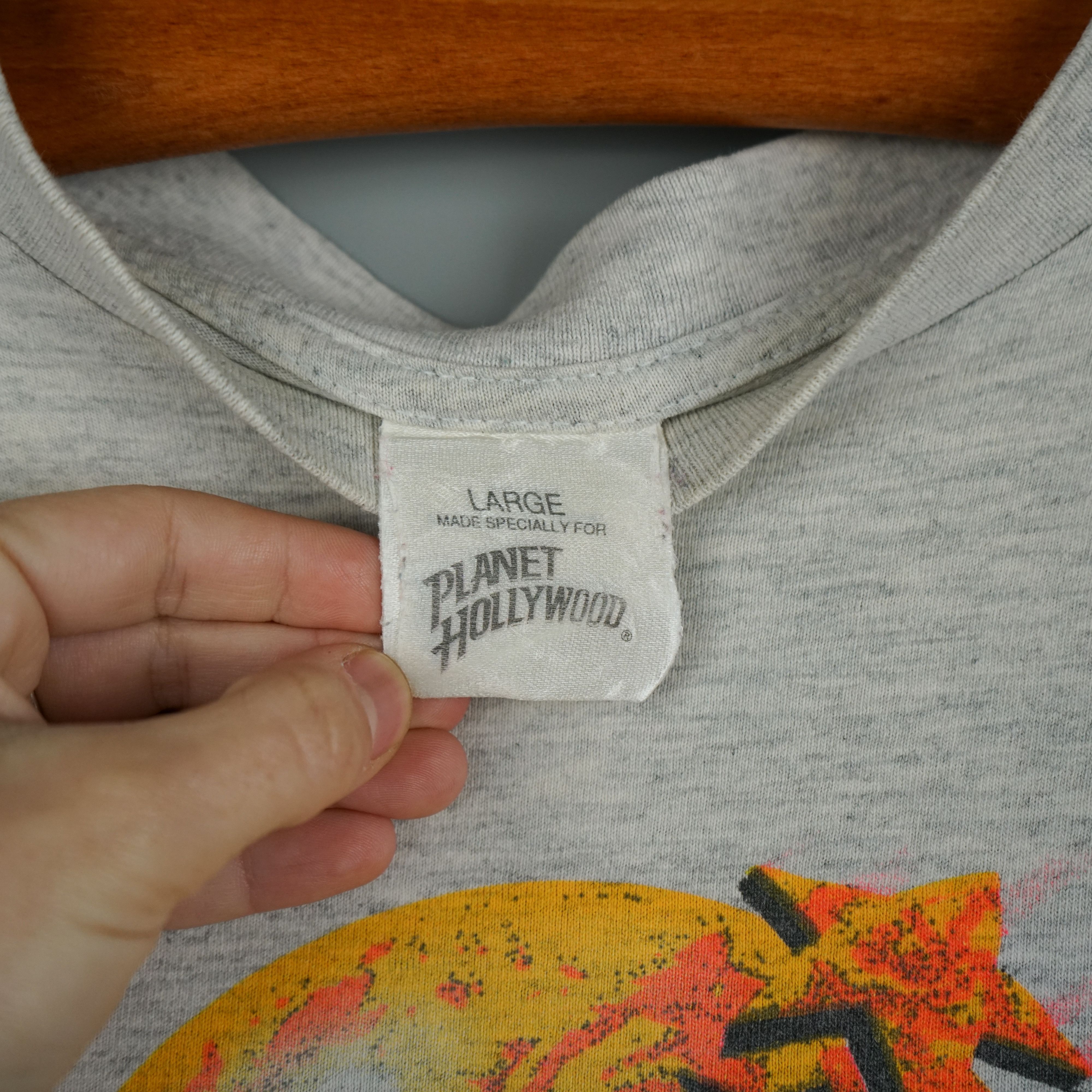 Planet Hollywood × Vintage 1991 Planet Hollywoord t-shirt Size US L / EU 52-54 / 3 - 7 Thumbnail