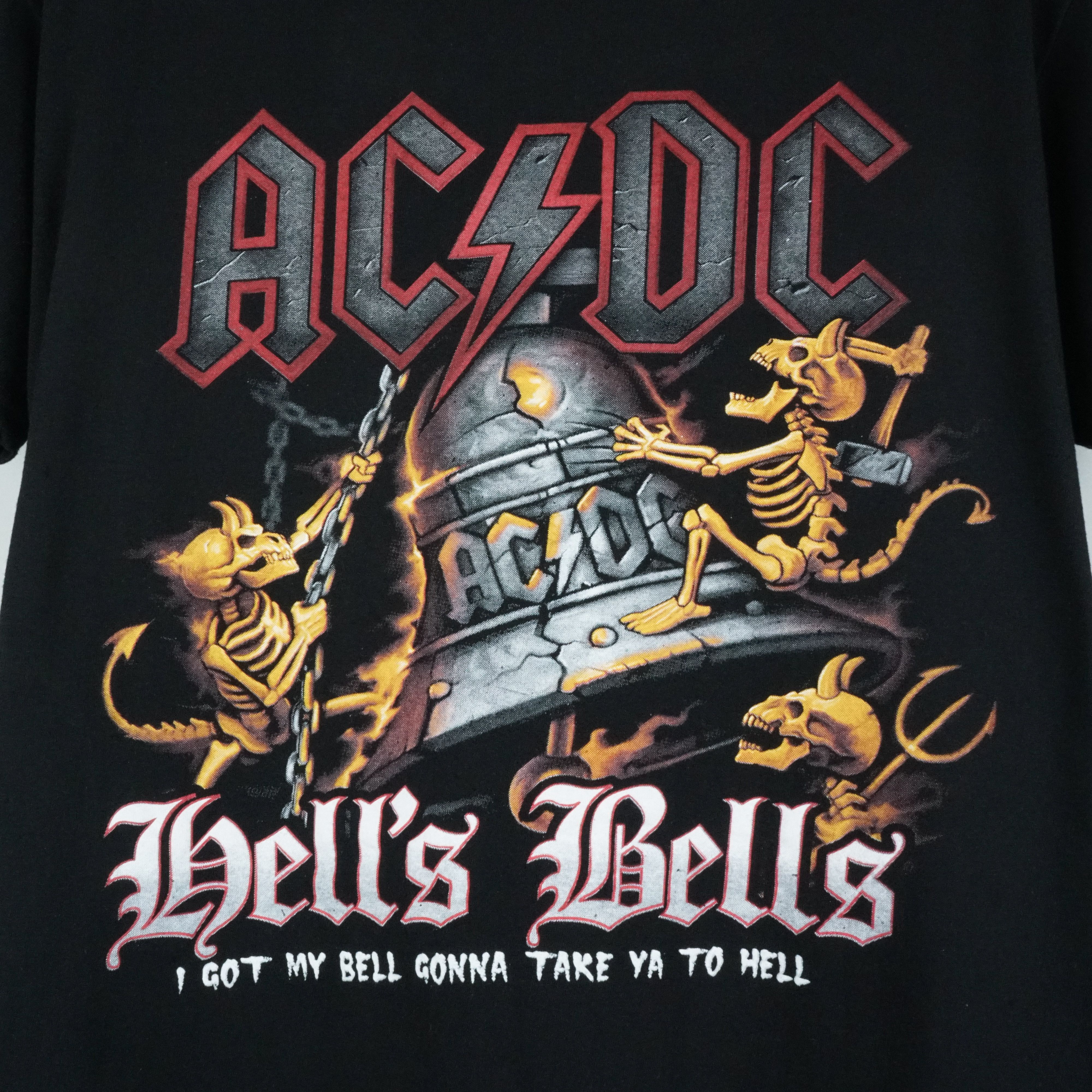 Band Tees × Vintage early 2000s ACDC t-shirt Hells Bells Size US L / EU 52-54 / 3 - 2 Thumbnail