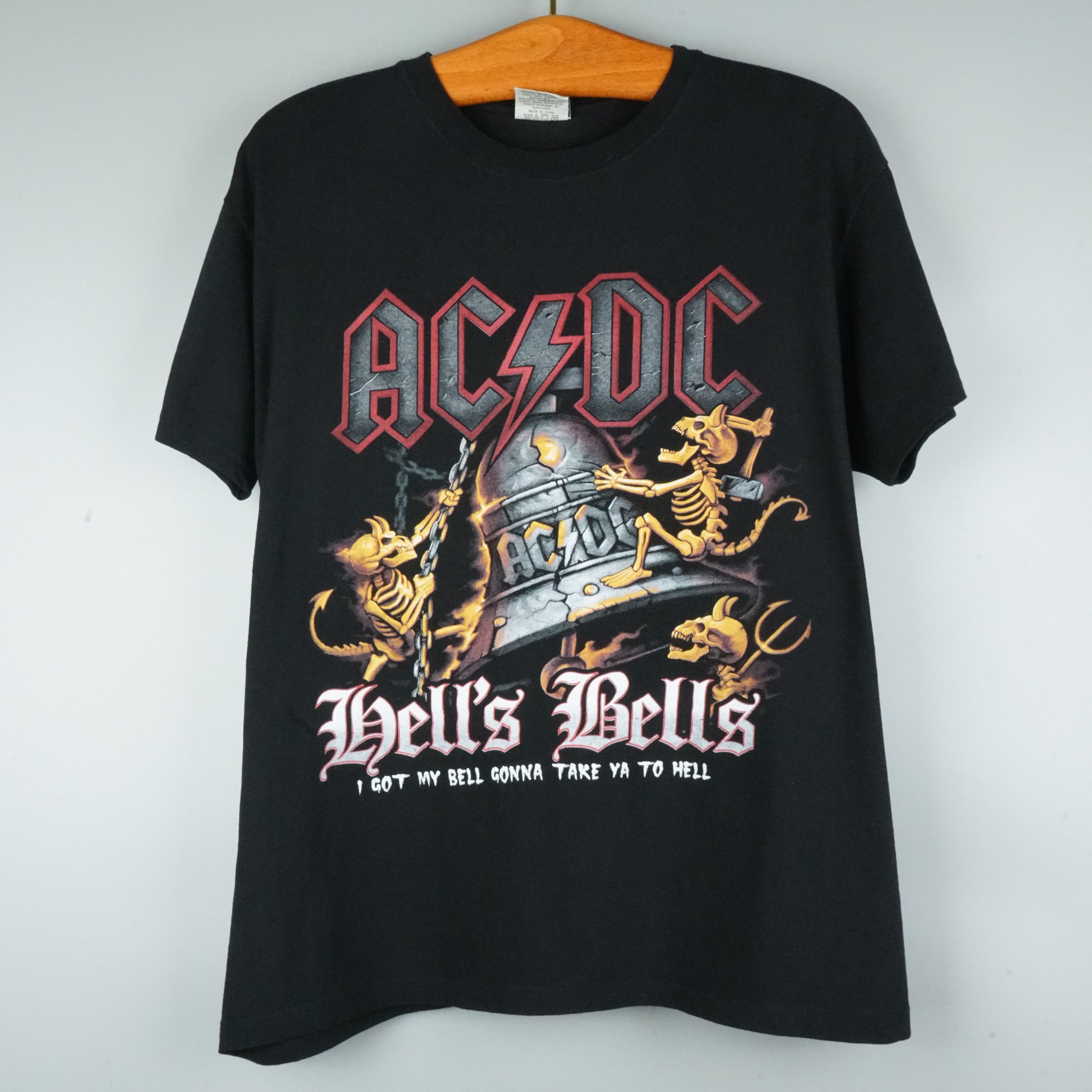 Band Tees × Vintage early 2000s ACDC t-shirt Hells Bells Size US L / EU 52-54 / 3 - 1 Thumbnail