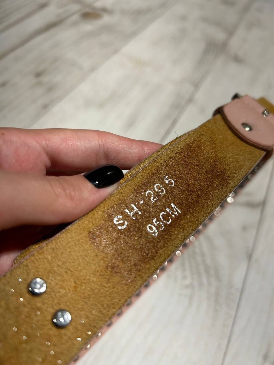 Japanese Brand Vintage Punk Belt Leather Y2K Avant-Garde Rhinestones Metal Size ONE SIZE - 10 Thumbnail
