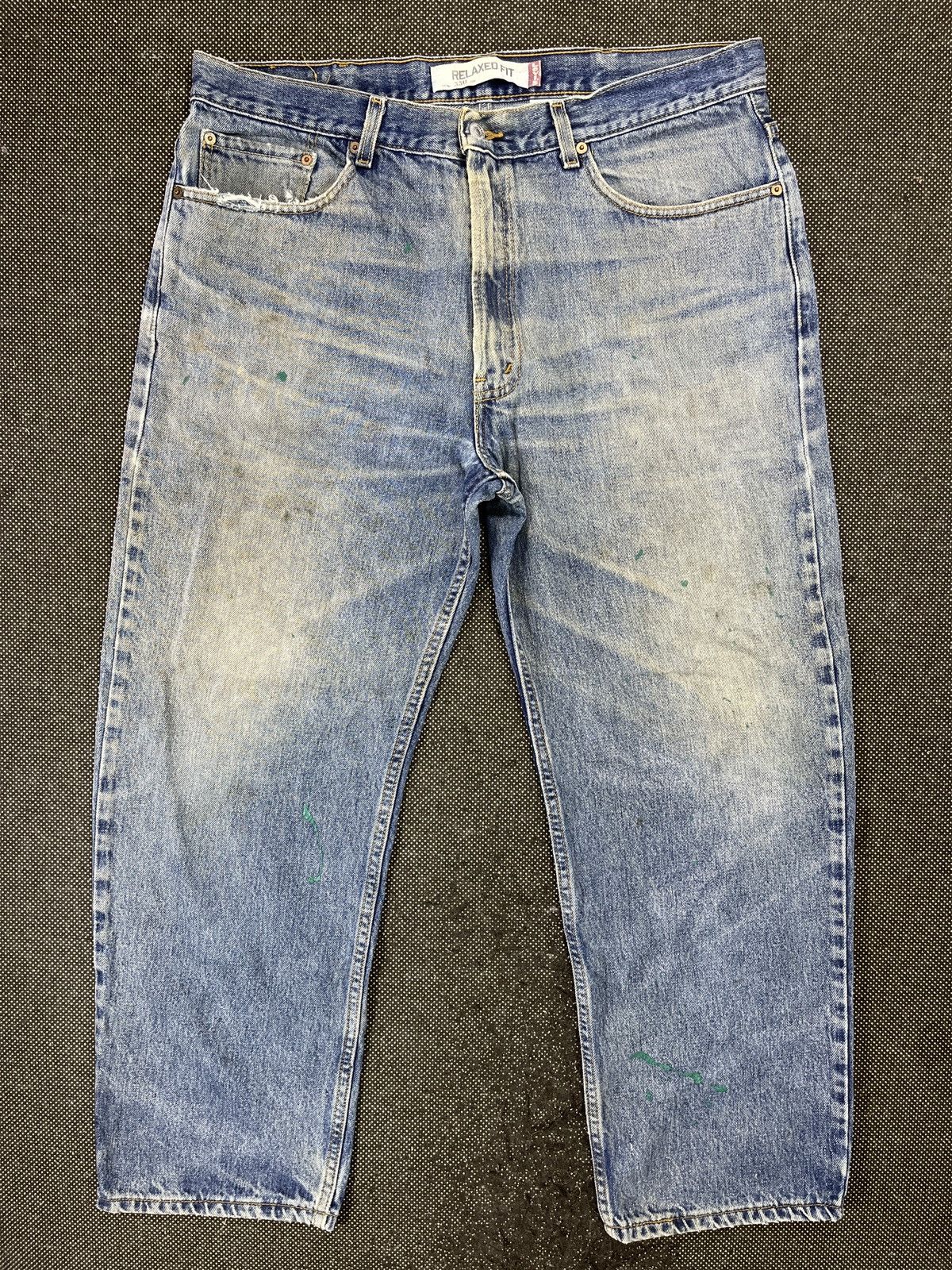 Levi's Vintage Levis 550 Painted Jeans - J705 Size US 38 / EU 54 - 1 Thumbnail