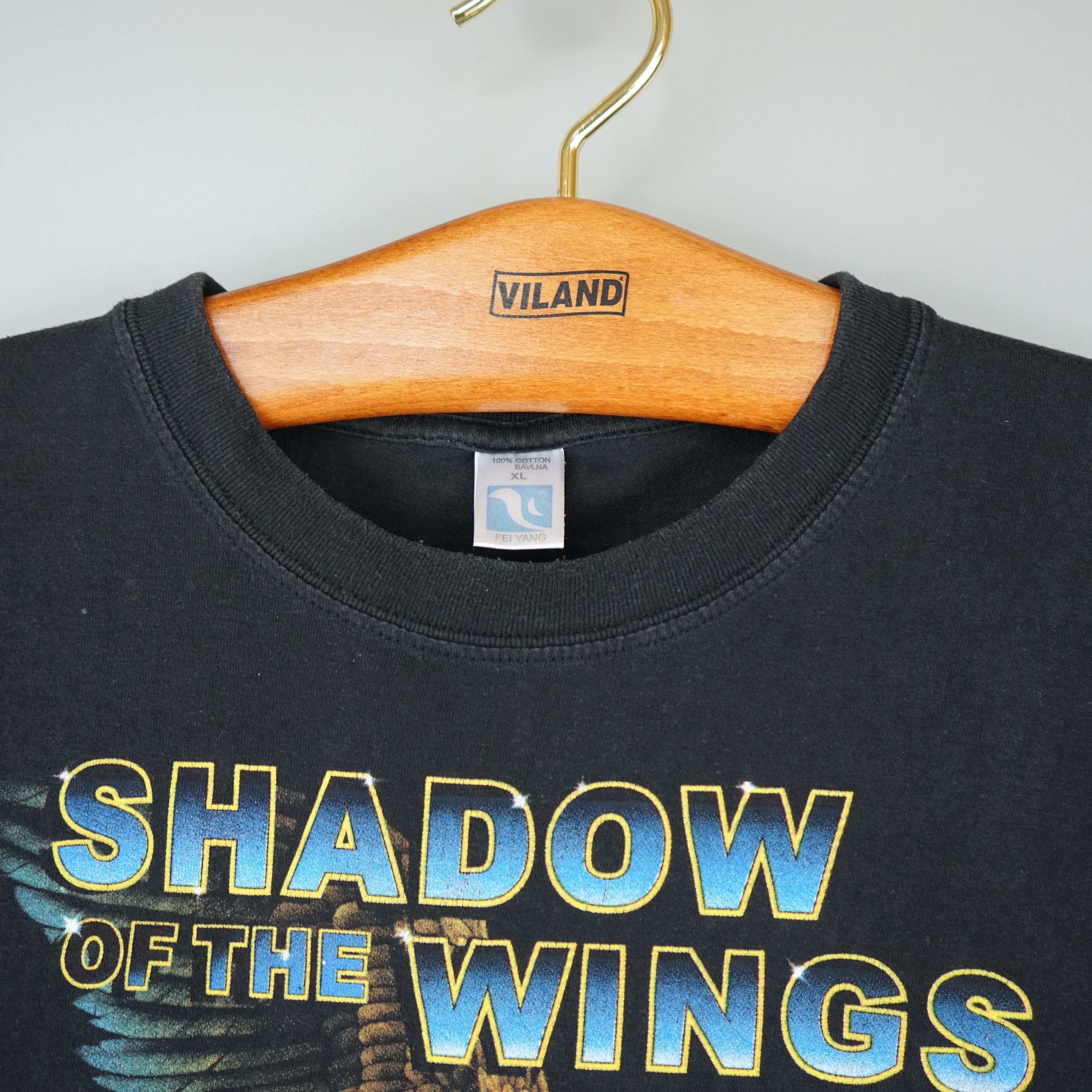 Harley Davidson × Vintage × West Coast Choppers Vintage Shadow Of The Wings t shirt 90s Size US L / EU 52-54 / 3 - 5 Thumbnail
