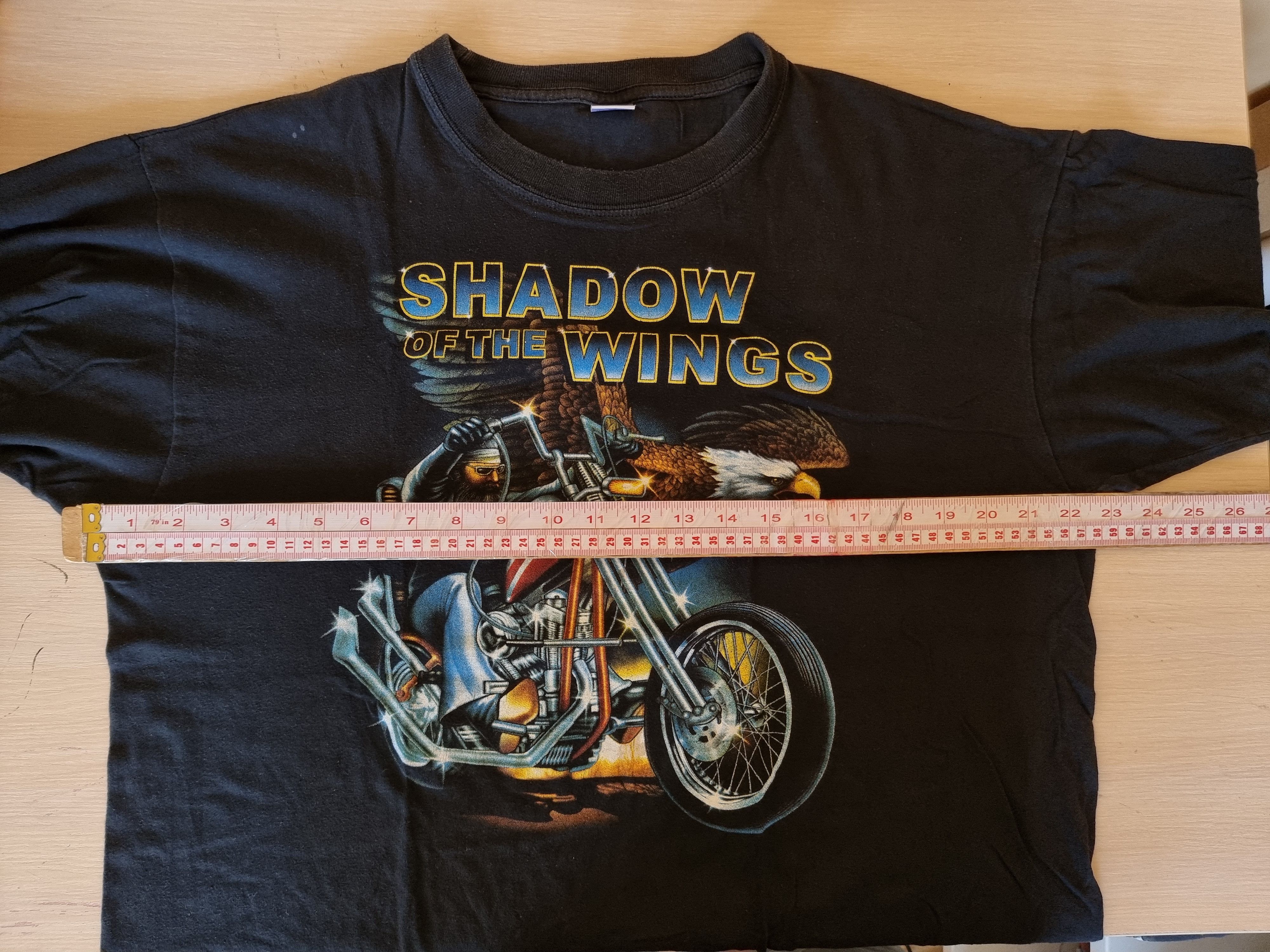 Harley Davidson × Vintage × West Coast Choppers Vintage Shadow Of The Wings t shirt 90s Size US L / EU 52-54 / 3 - 12 Thumbnail