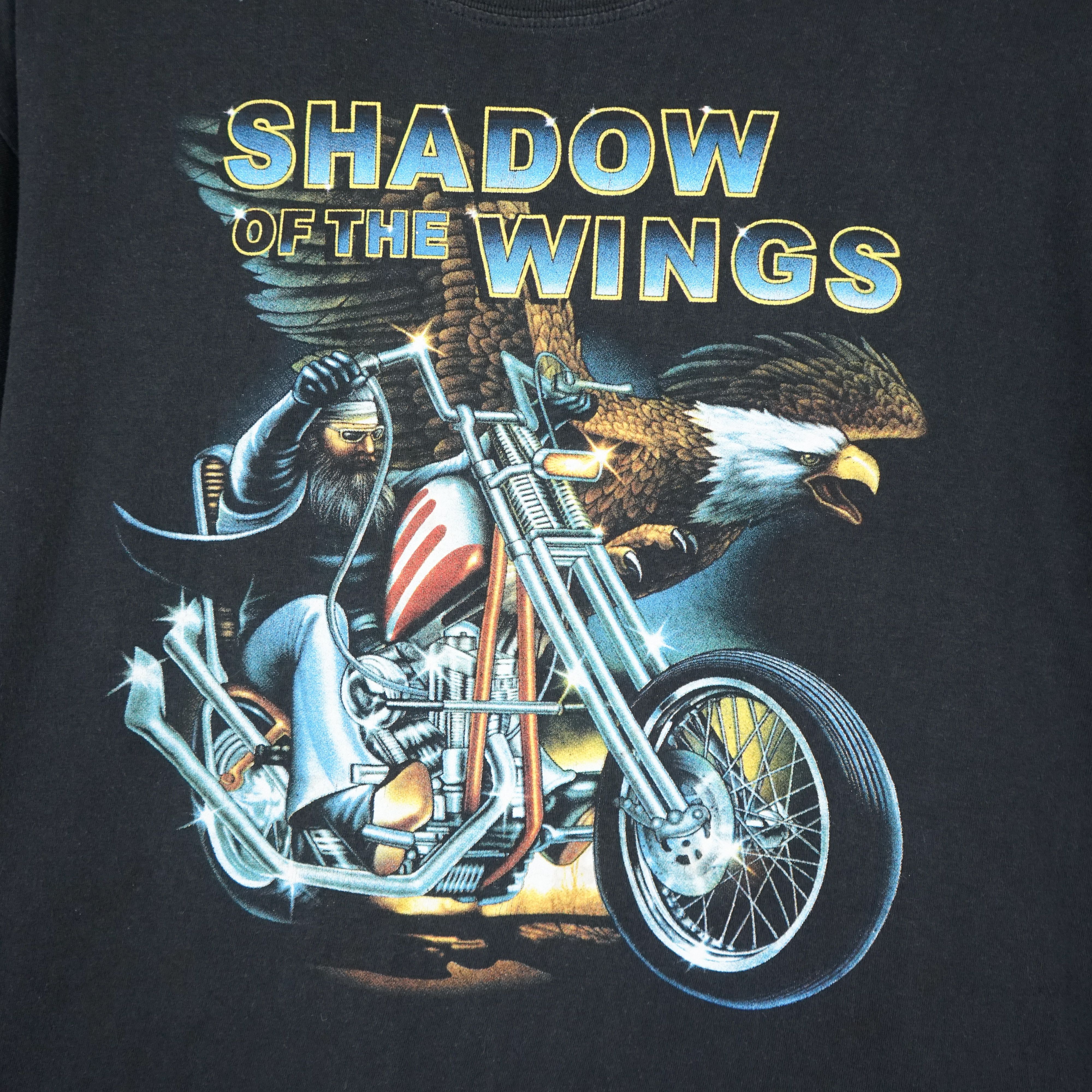 Harley Davidson × Vintage × West Coast Choppers Vintage Shadow Of The Wings t shirt 90s Size US L / EU 52-54 / 3 - 2 Thumbnail