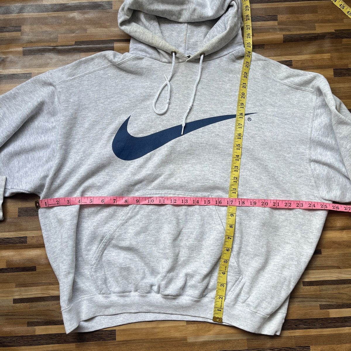 Vintage Big Swoosh Centre Logo Nike Vintage Hoodie Made In USA Size US L / EU 52-54 / 3 - 4 Thumbnail
