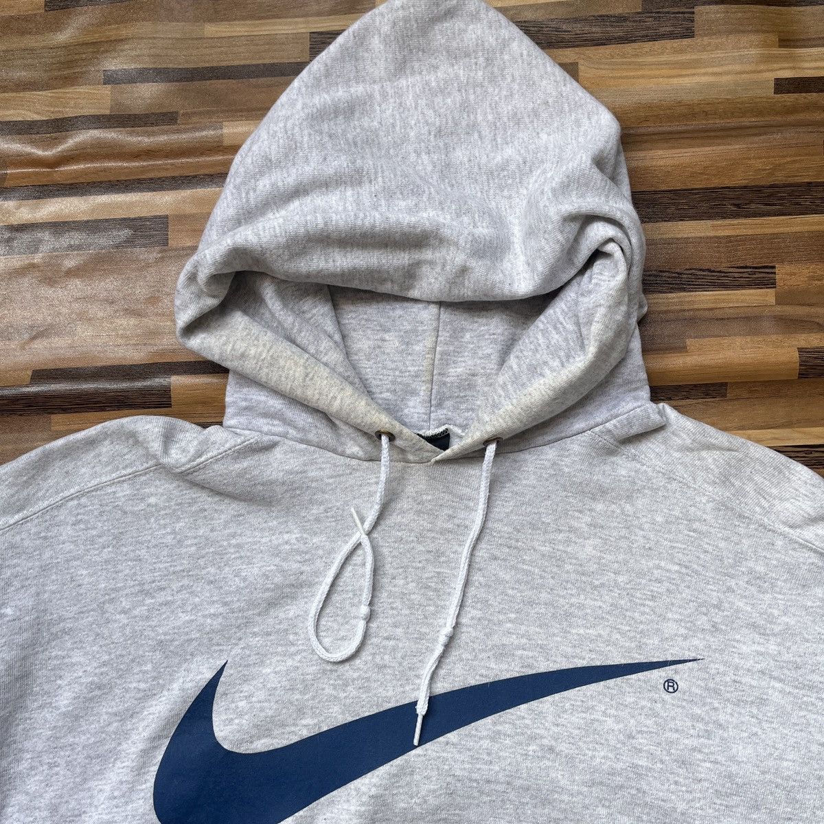 Vintage Big Swoosh Centre Logo Nike Vintage Hoodie Made In USA Size US L / EU 52-54 / 3 - 5 Thumbnail